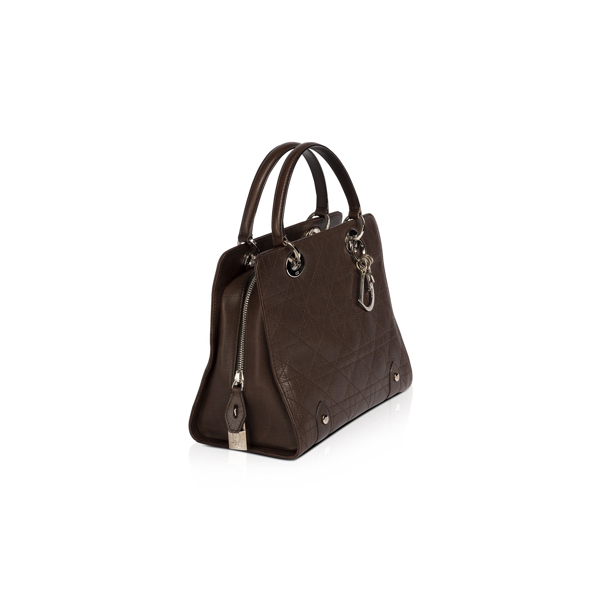 Christian Dior Small Stitched Cannage Soft Lady Dior Tote