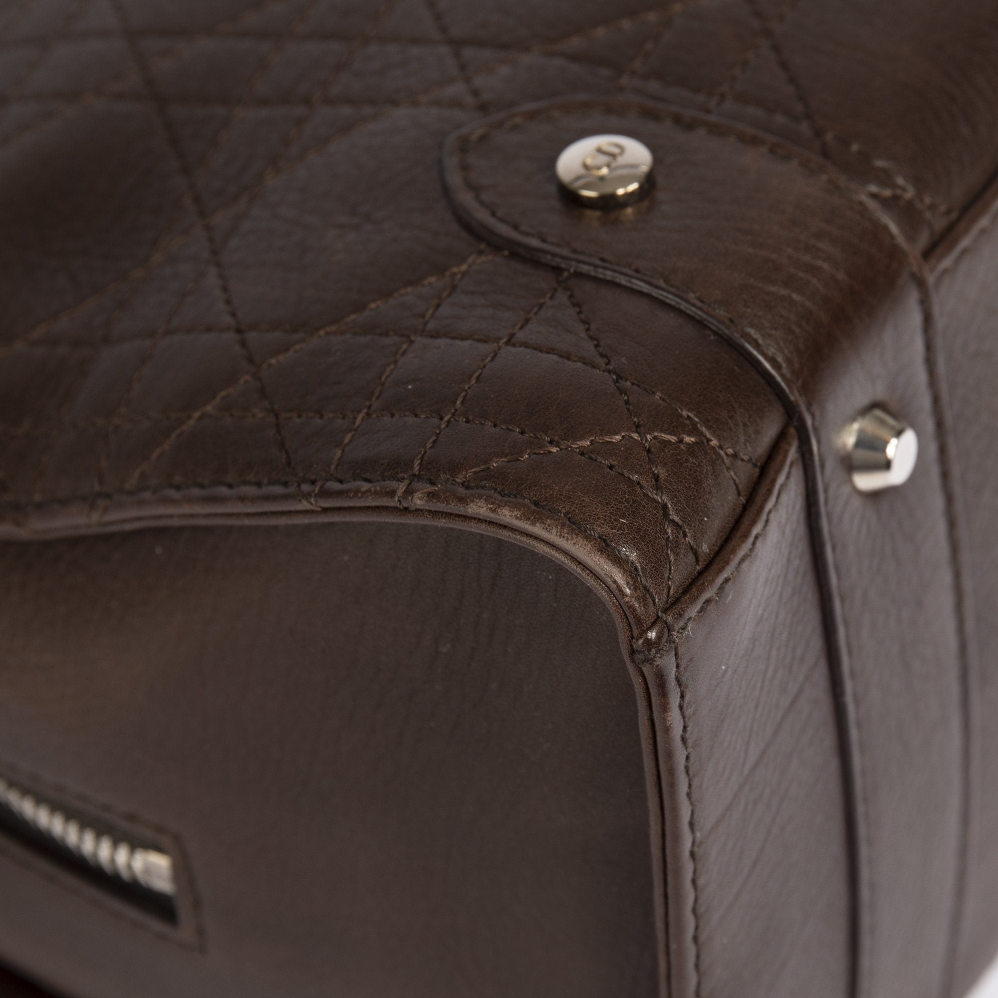 Christian Dior Small Stitched Cannage Soft Lady Dior Tote