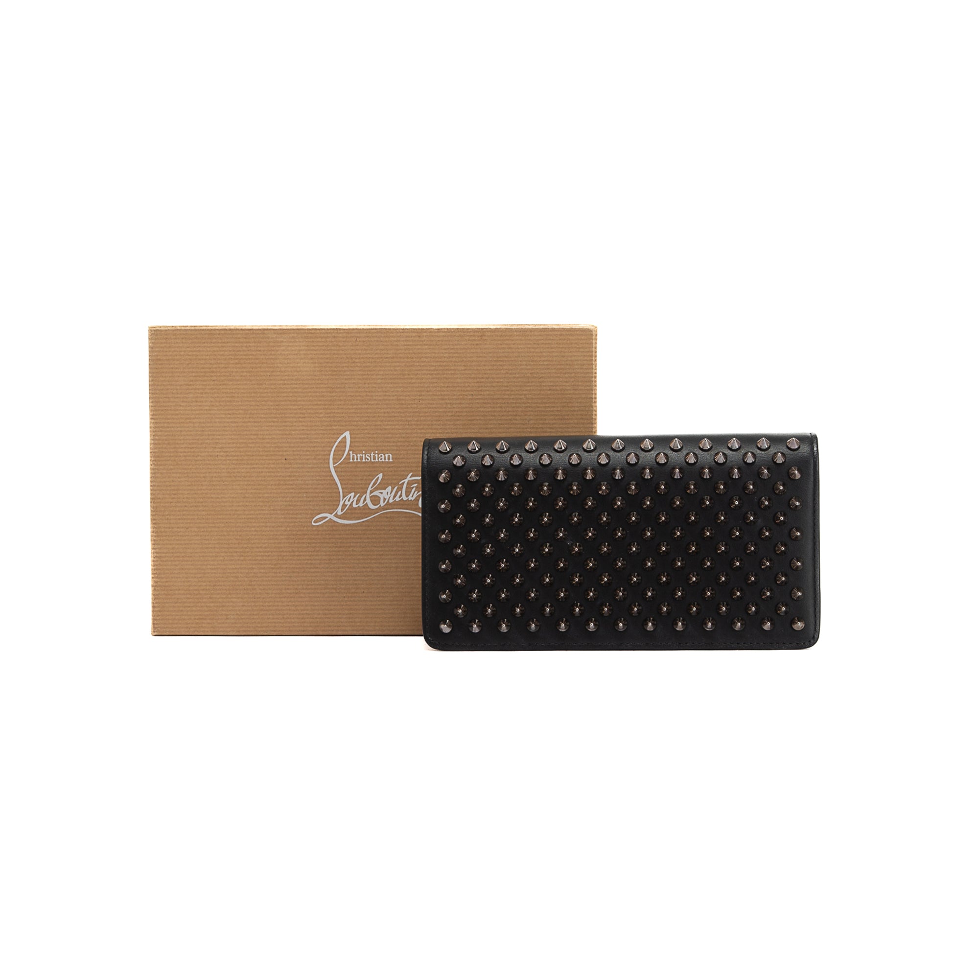 Christian Louboutin Macaron Spike Flap Wallet w/ Box & Receipt