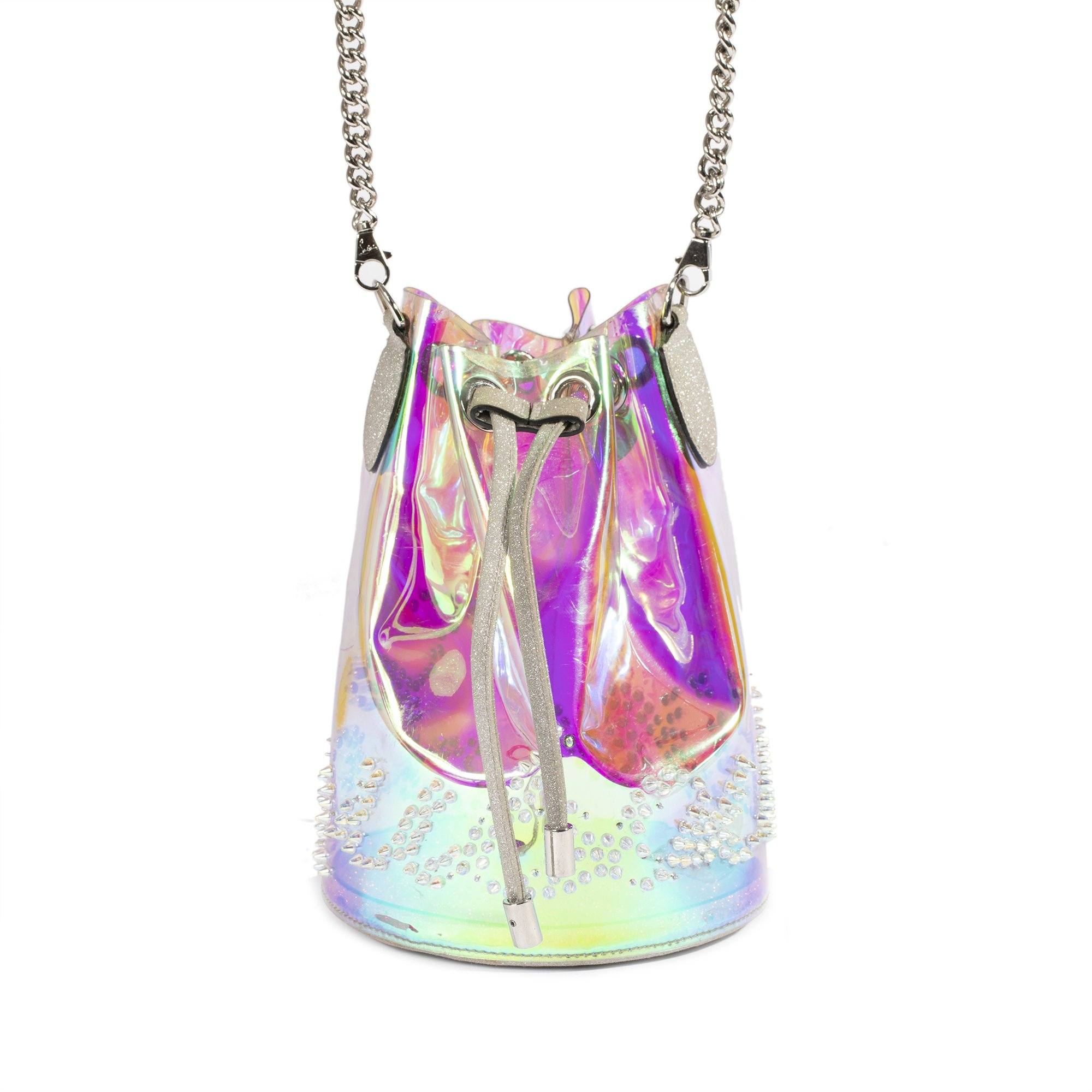 Christian Louboutin Mary Jane Glitter Sunset Bucket Bag