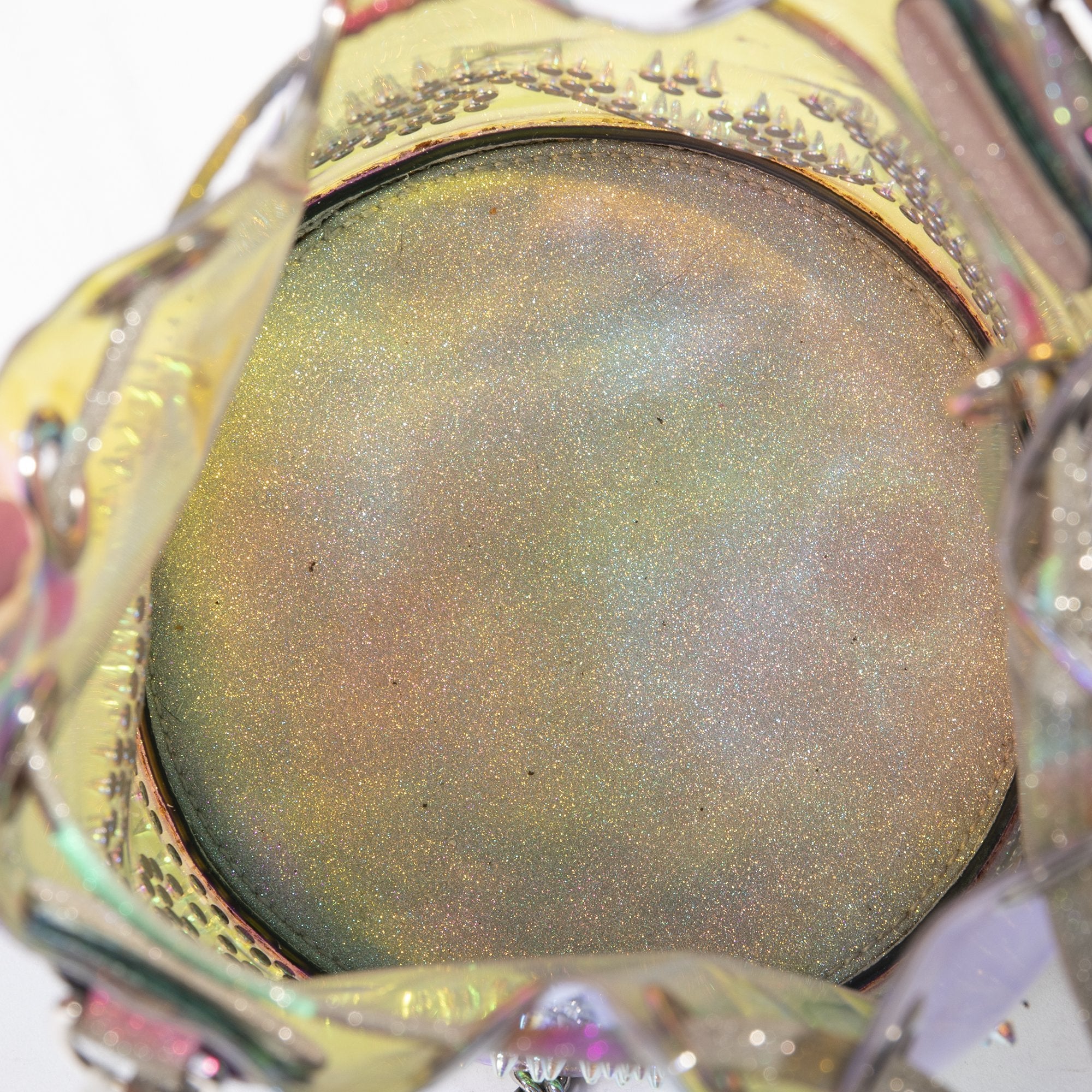 Christian Louboutin Mary Jane Glitter Sunset Bucket Bag