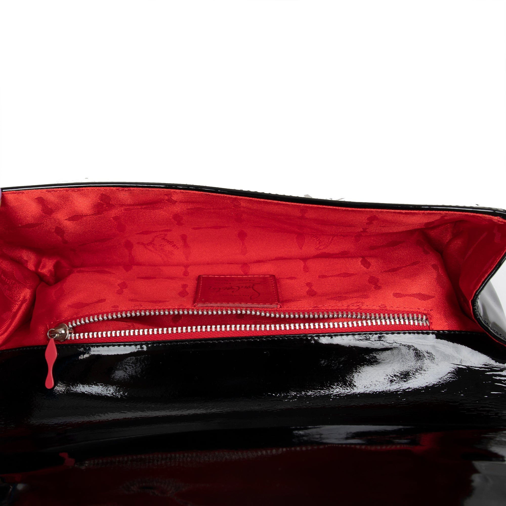 Christian Louboutin Patent Leather Bow Clutch