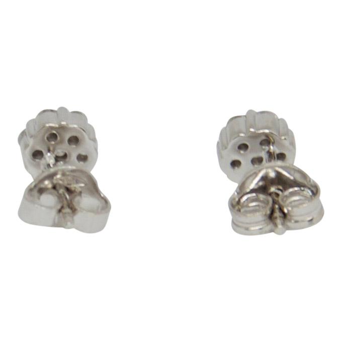 Cluster Diamond Flower Earrings