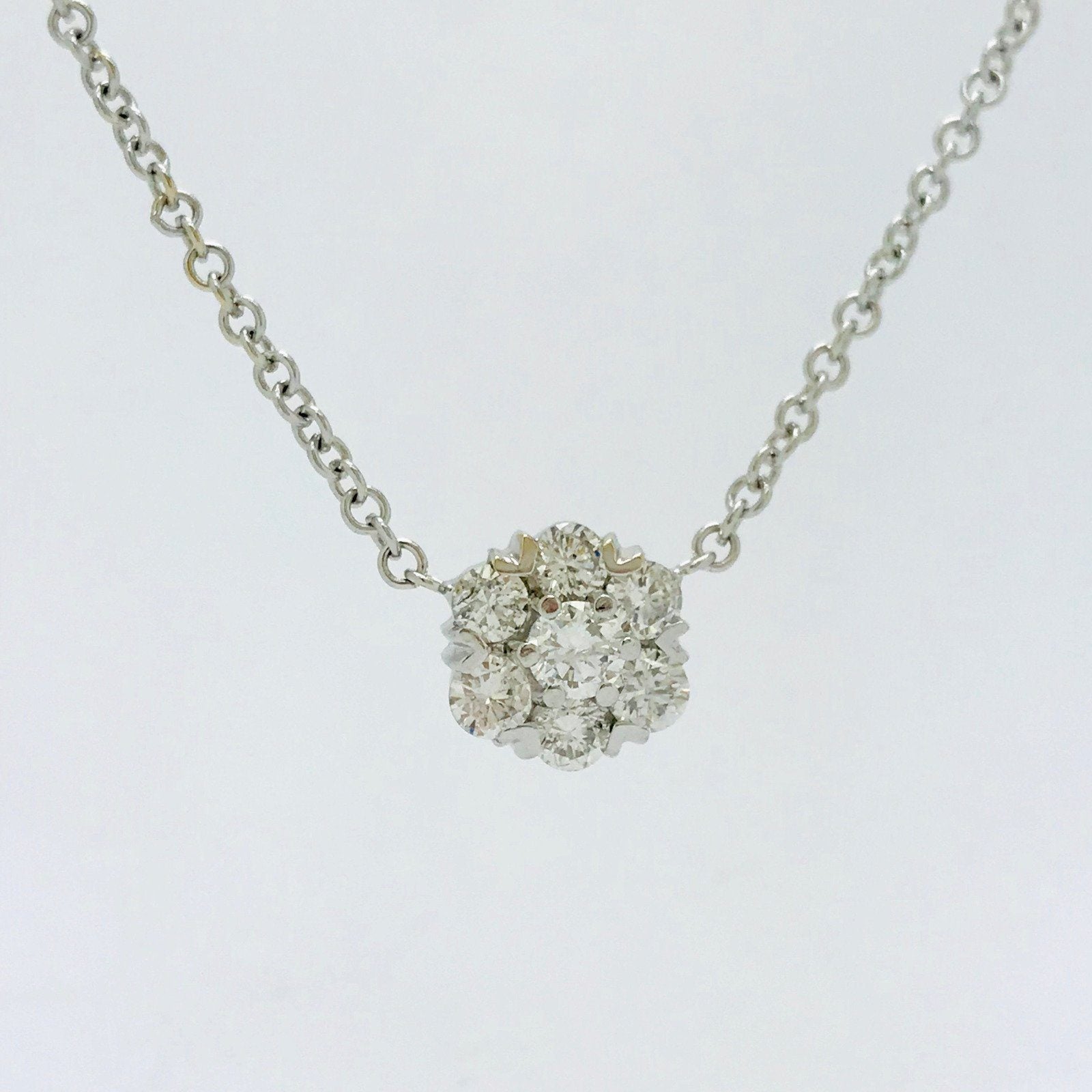 Cluster Diamond Necklace
