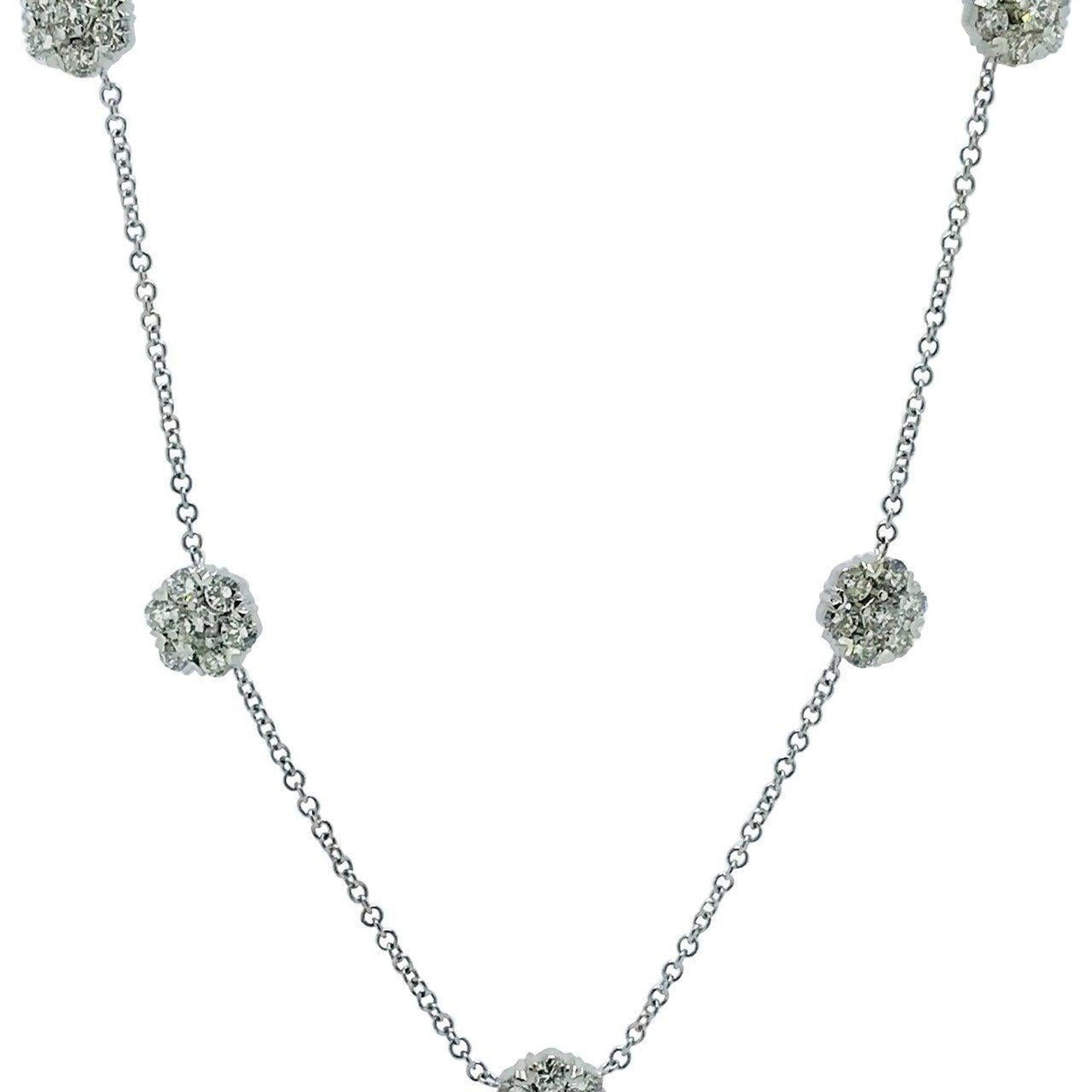 Cluster Diamond Necklace