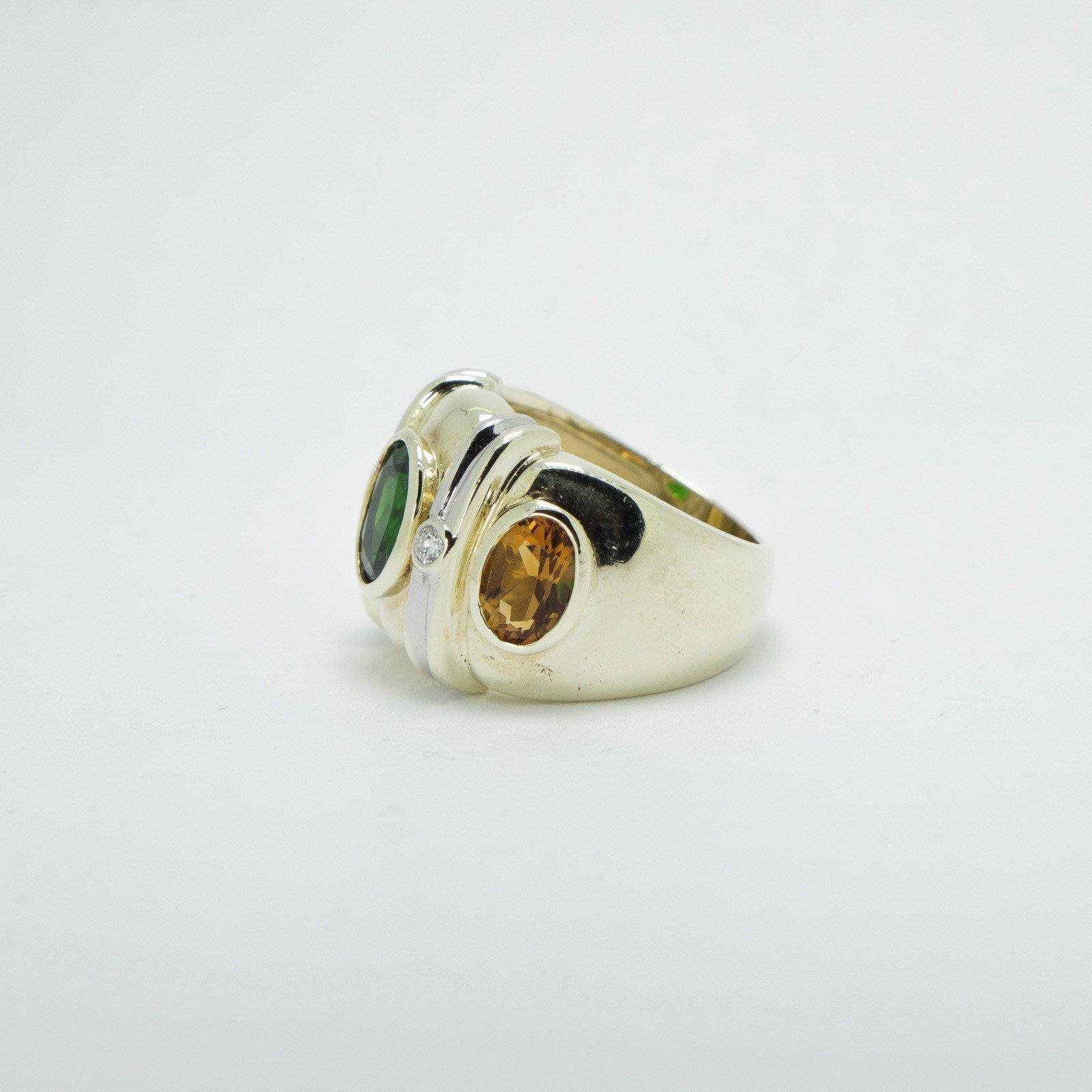 Colored Stones & Diamond Ring