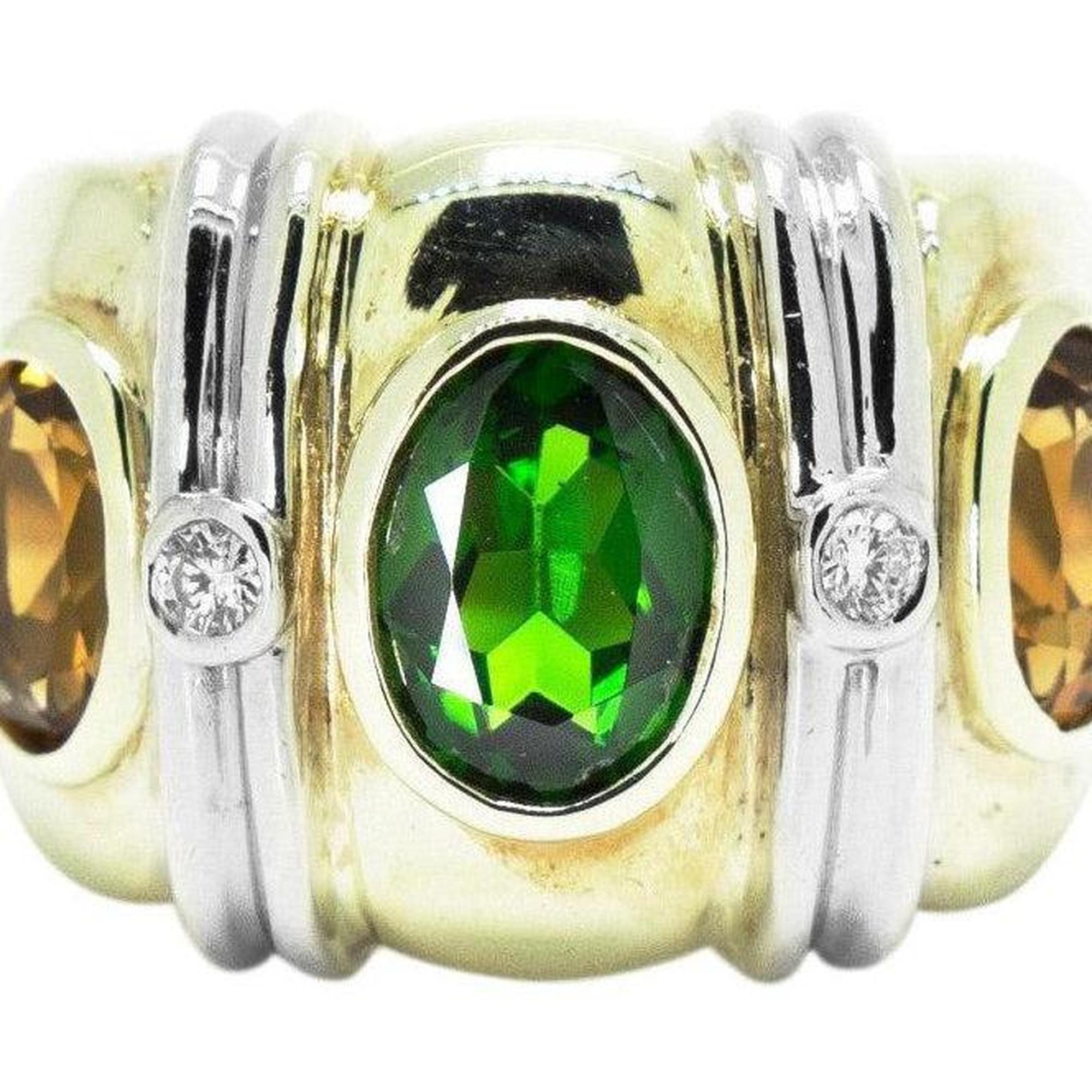 Colored Stones & Diamond Ring