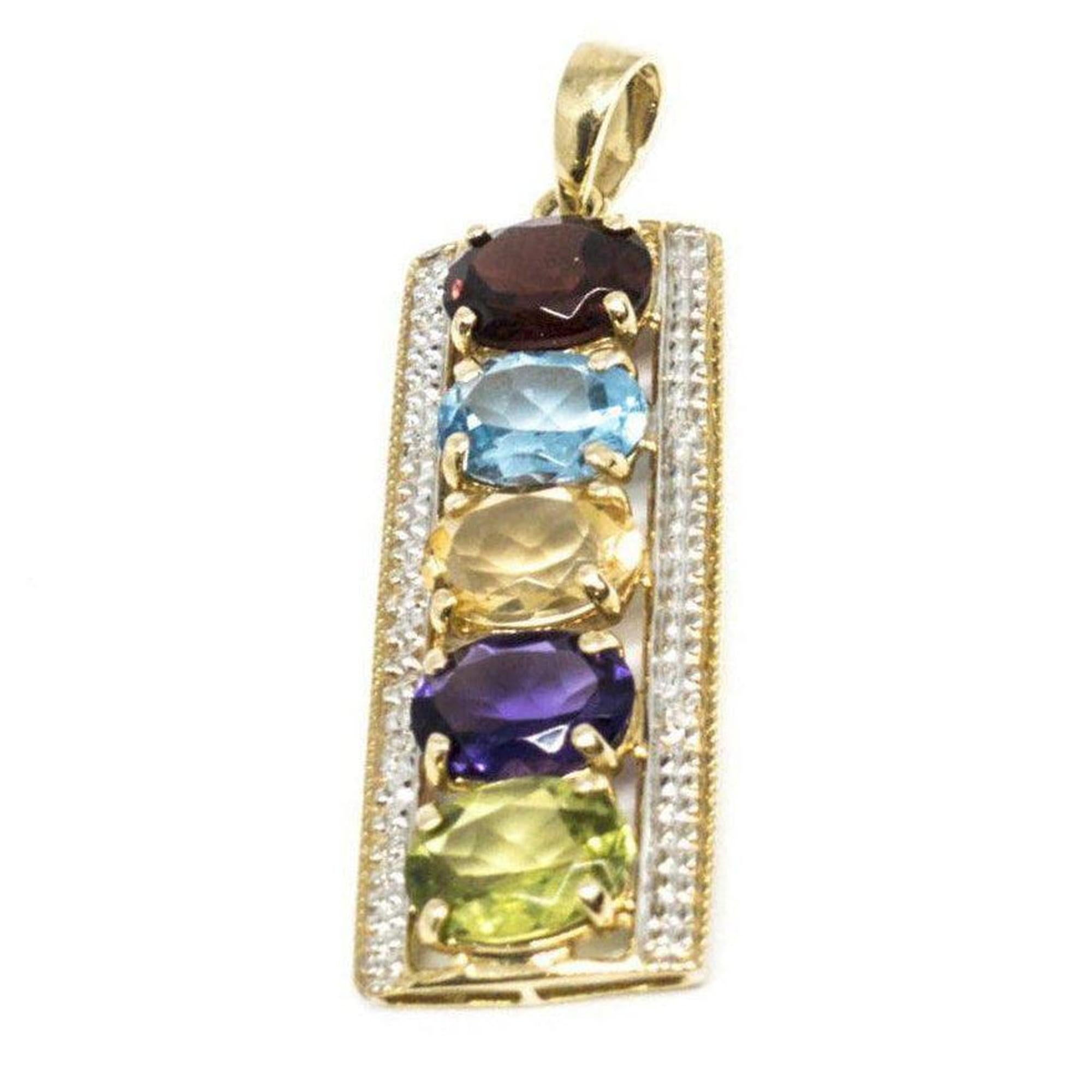Coloured Stone Pendant