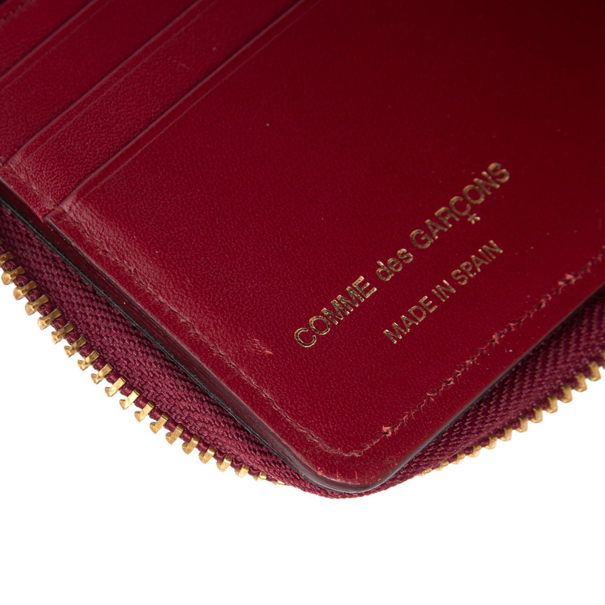 Comme Des Garcons Leather Compact Wallet