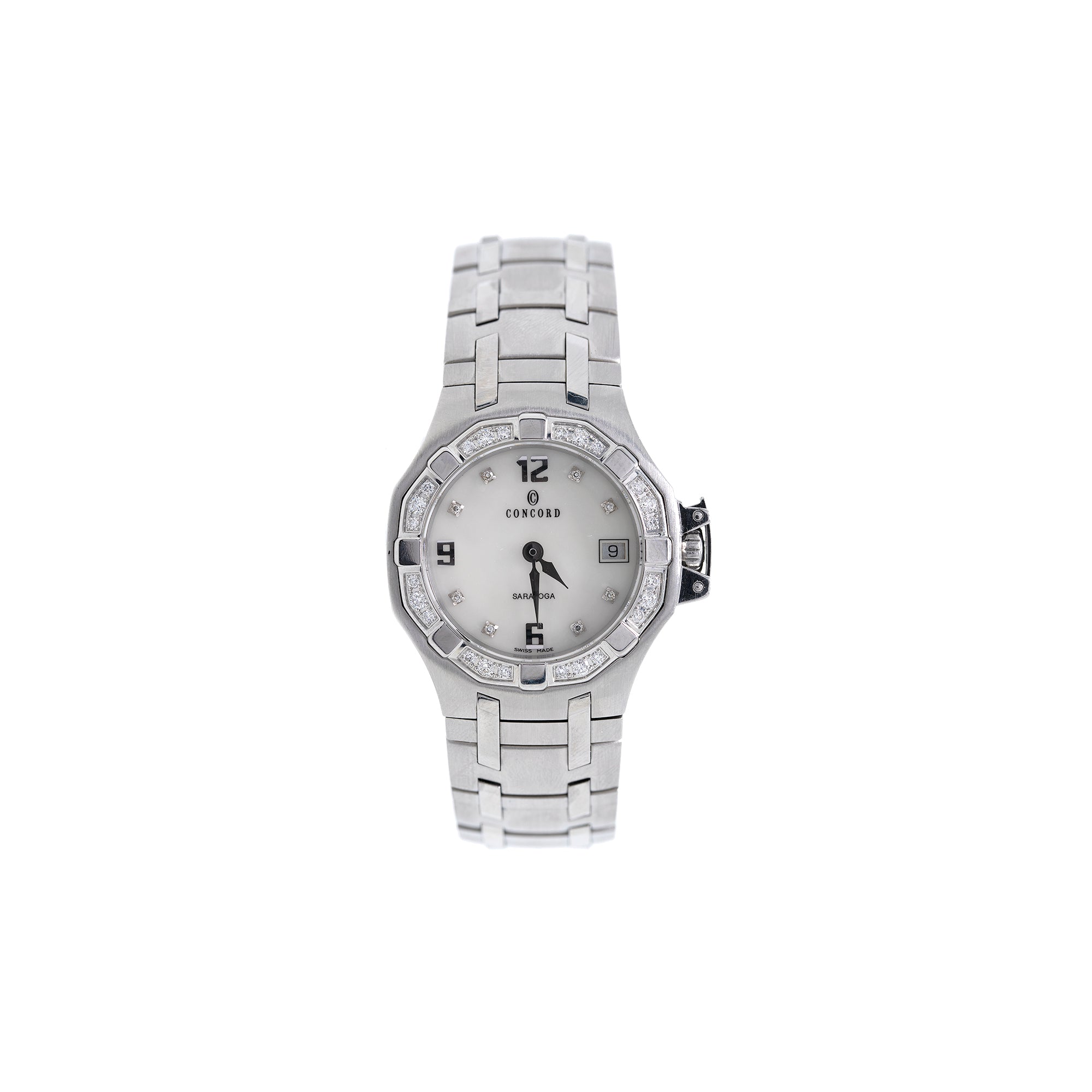 Concord Saratoga Diamond Bezel Watch