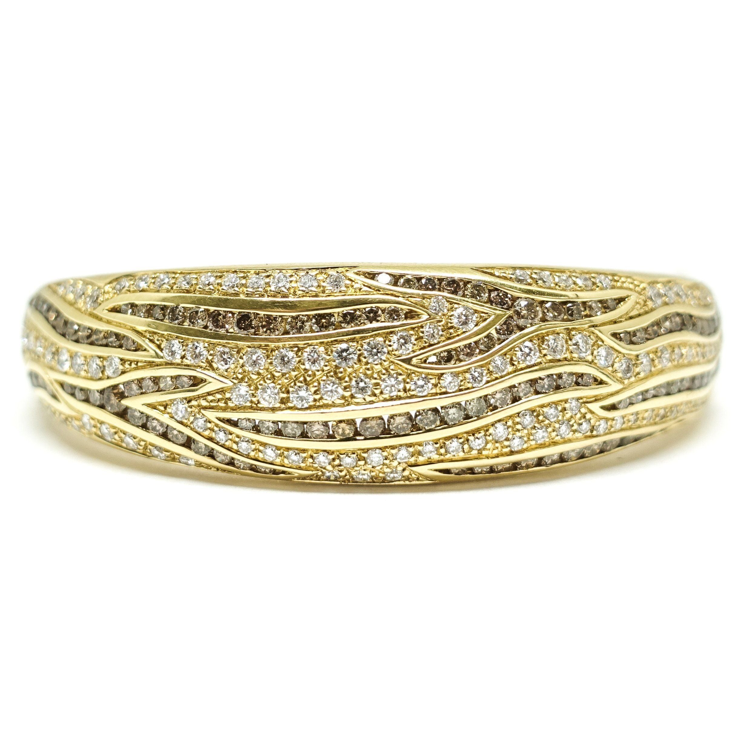 Damiani Chocolate and White Diamond Bracelet