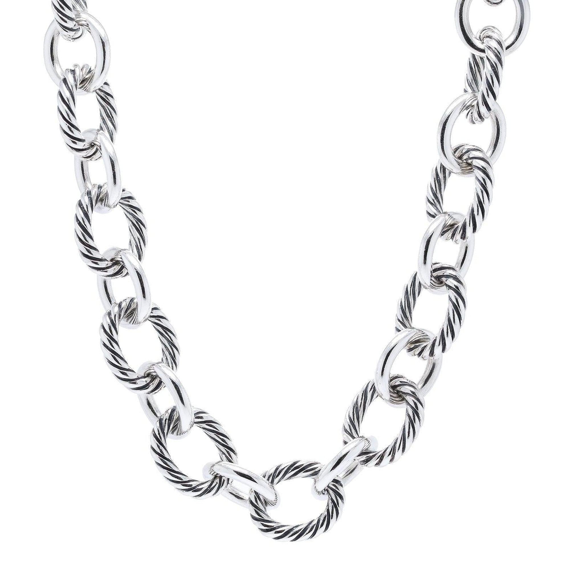 David Yurman 12 mm Oval Link Necklace