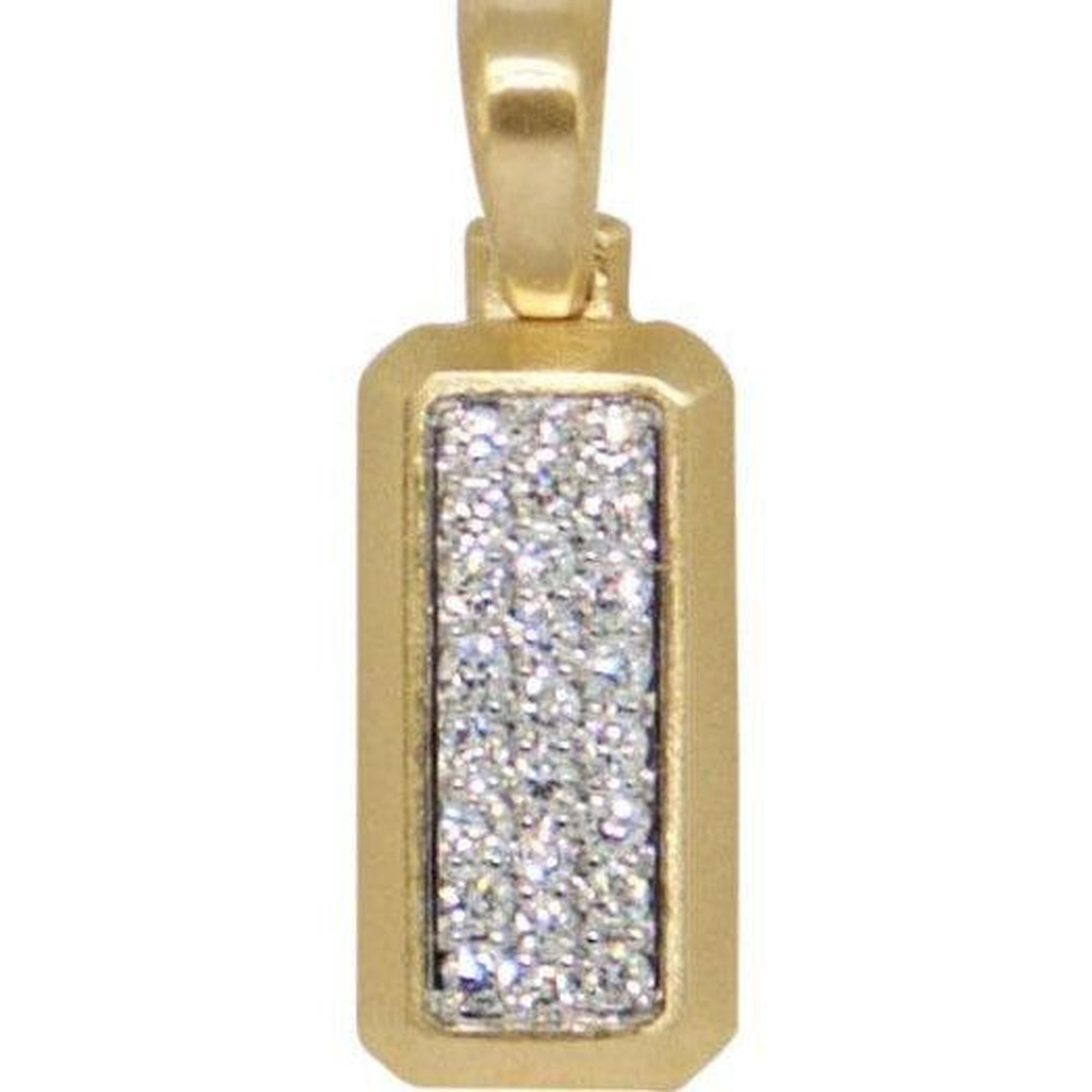 David Yurman 18k Gold Diamond Streamline Amulet Pendant