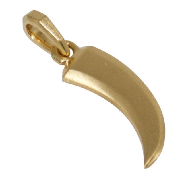 David Yurman 18k Gold Roman Claw Amulet Pendant with Black Diamonds