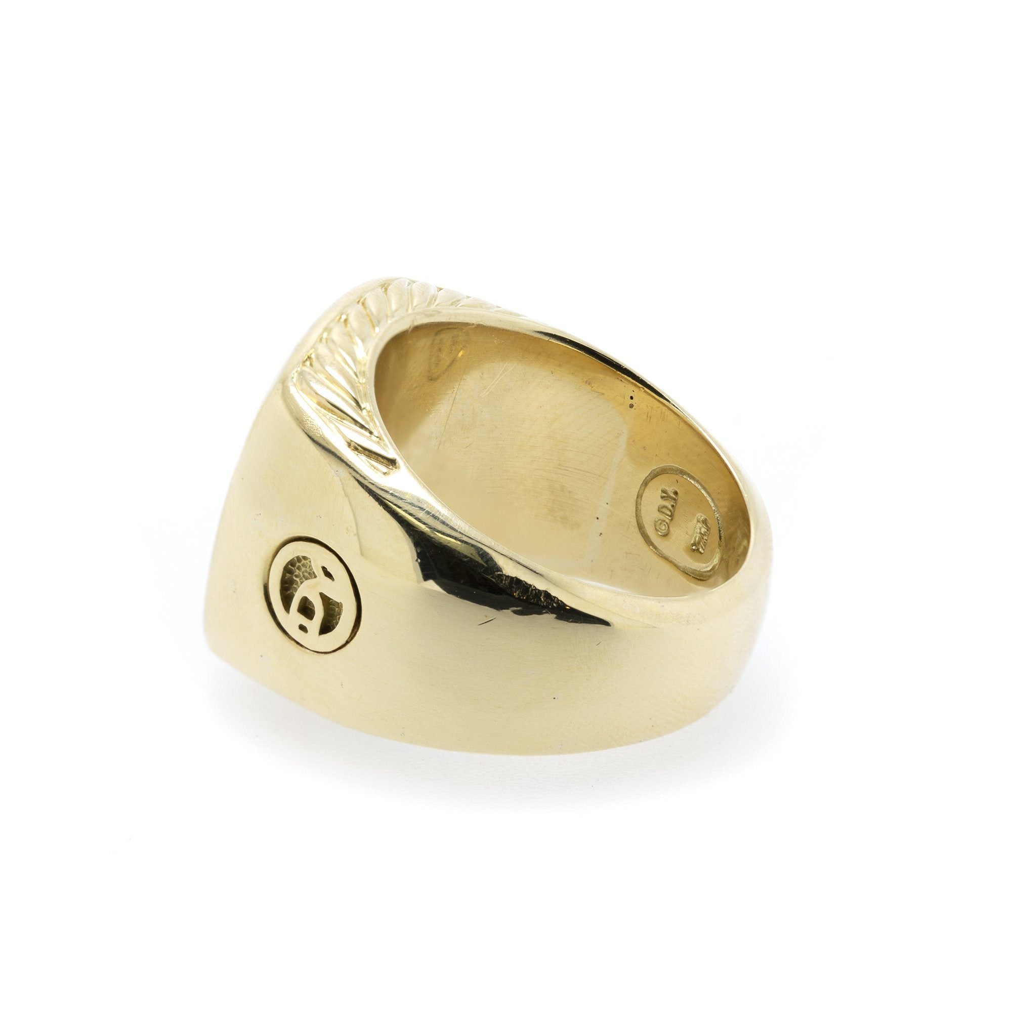David Yurman 18k Gold Signet Ring