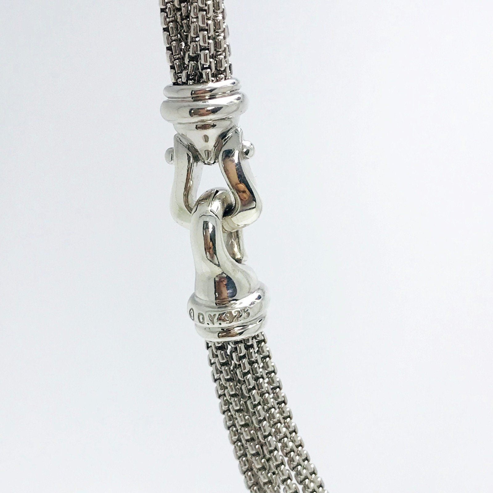 David Yurman 7 Diamond Station Necklace