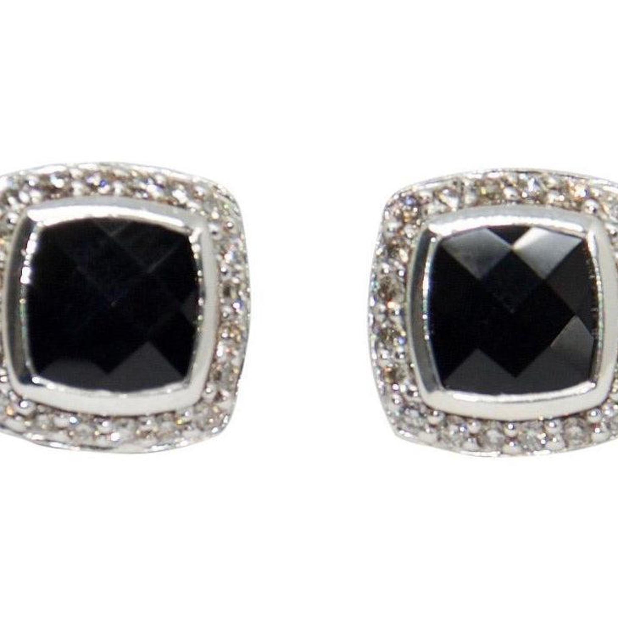 David Yurman Albion Earrings with Black Onyx and Diamonds
