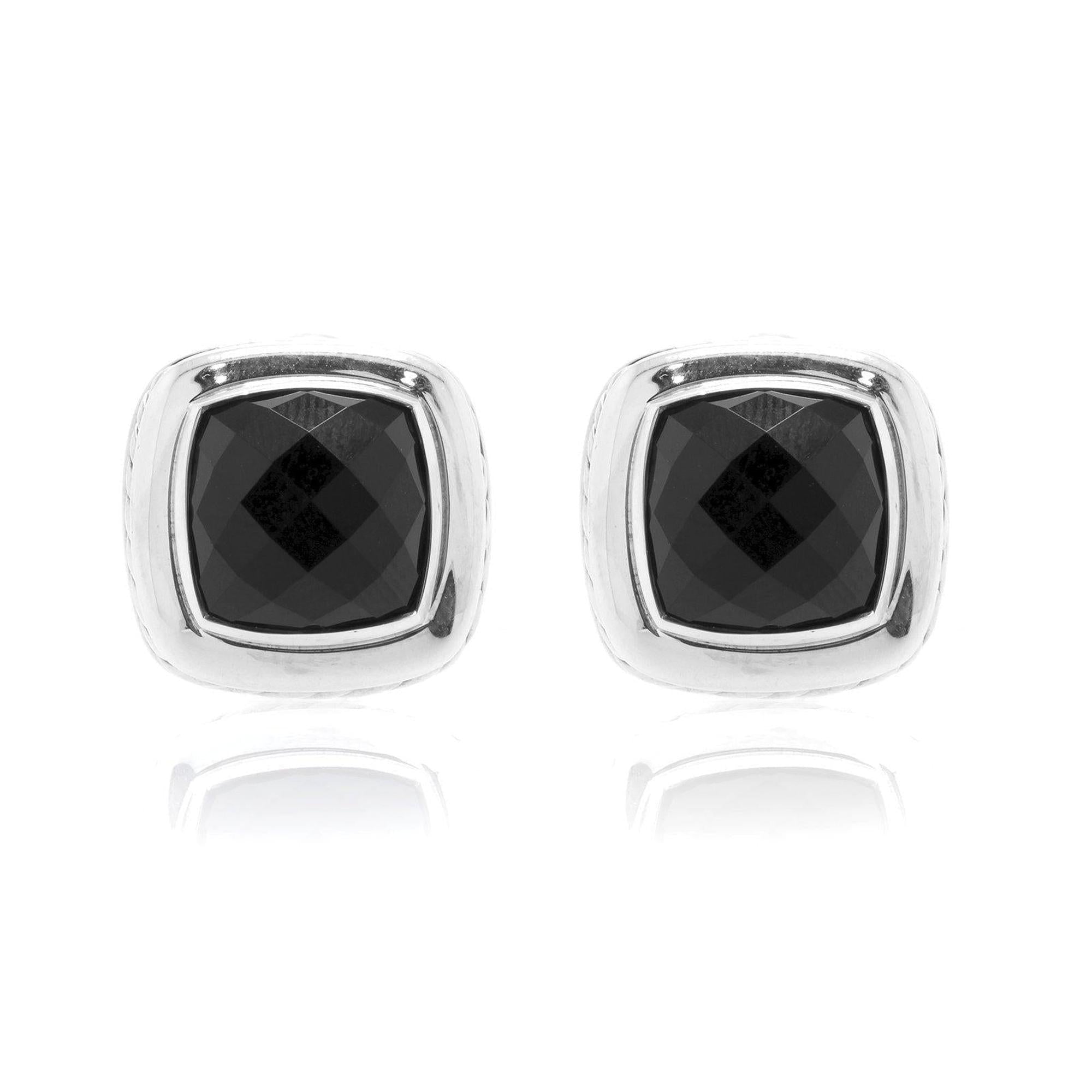 David Yurman Albion Earrings with Black Onyx