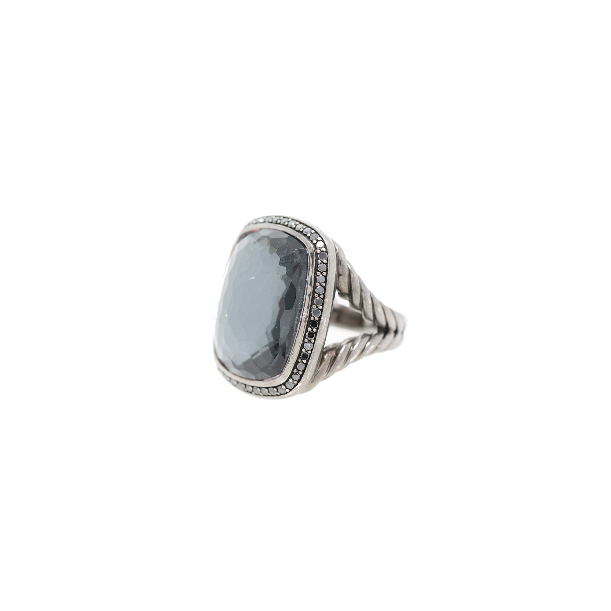 David Yurman Albion Ring with Black Orchid and Black Diamonds