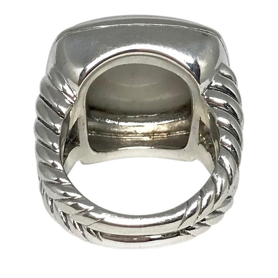 David Yurman Albion Ring with White Agate