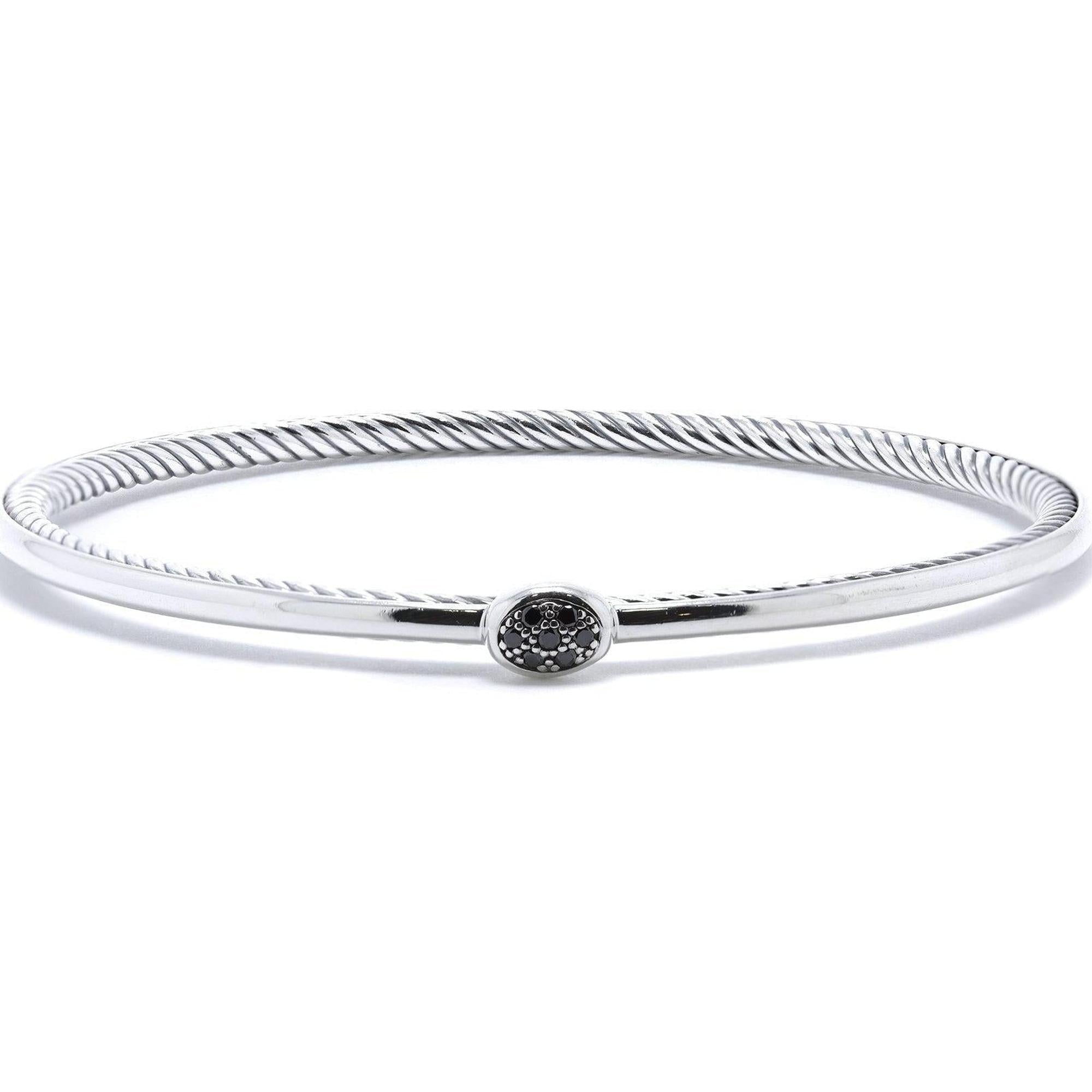 David Yurman Black Diamond Confetti Bangle Bracelet