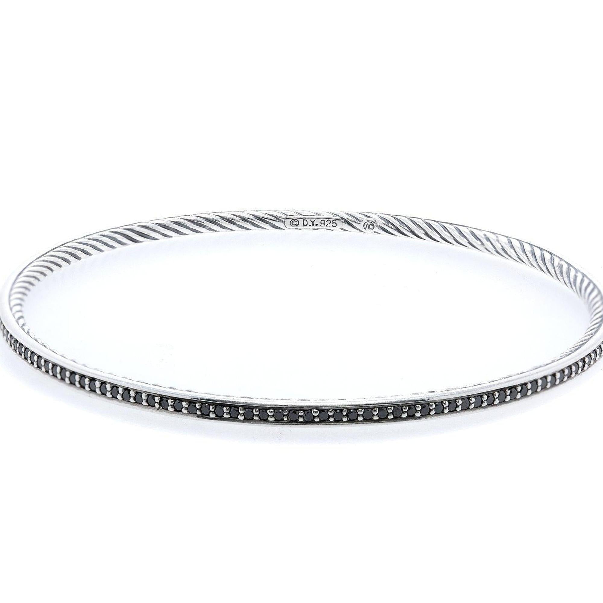David Yurman Black Diamond Graphite Ice Bangle