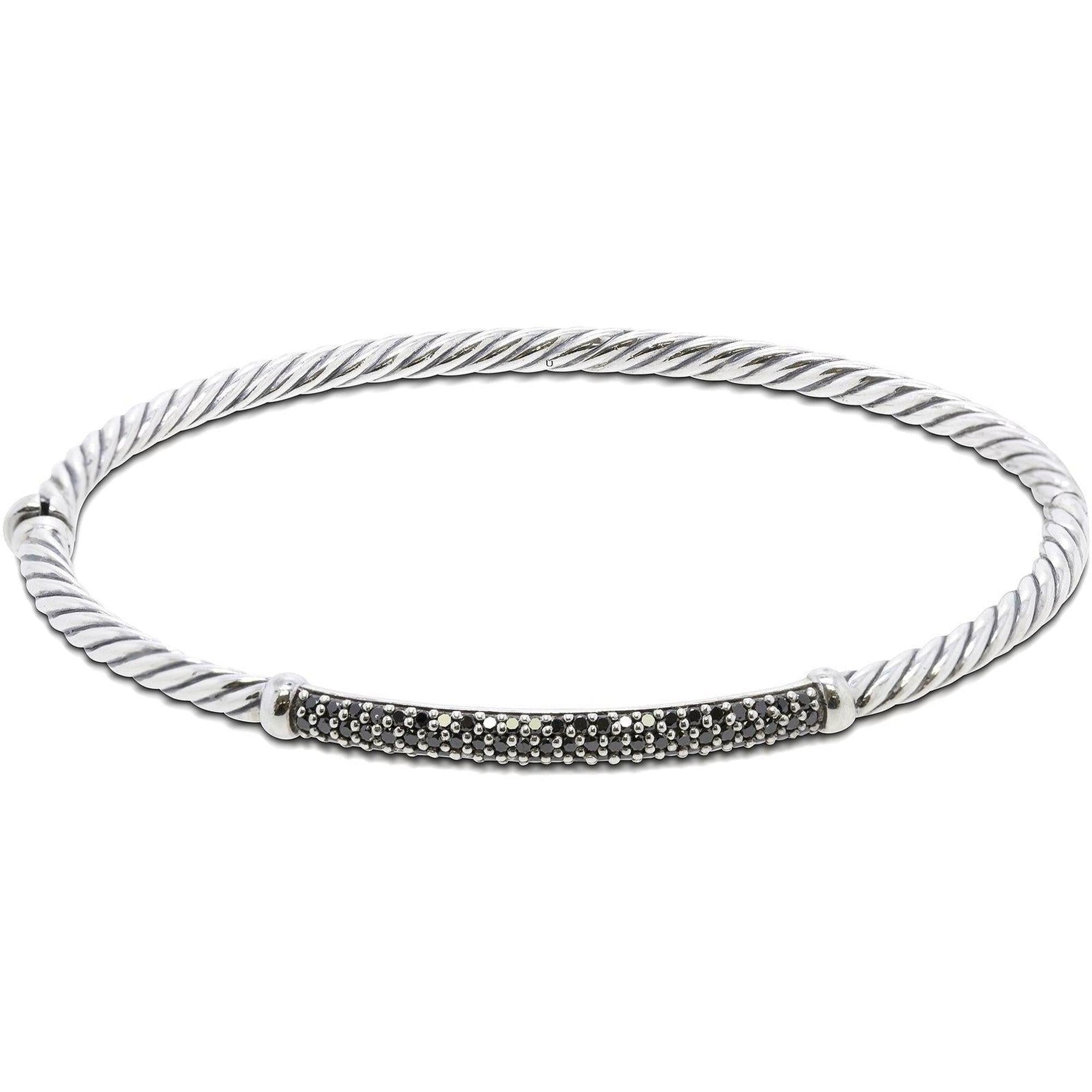 David Yurman Black Diamond Petite Pave Bracelet