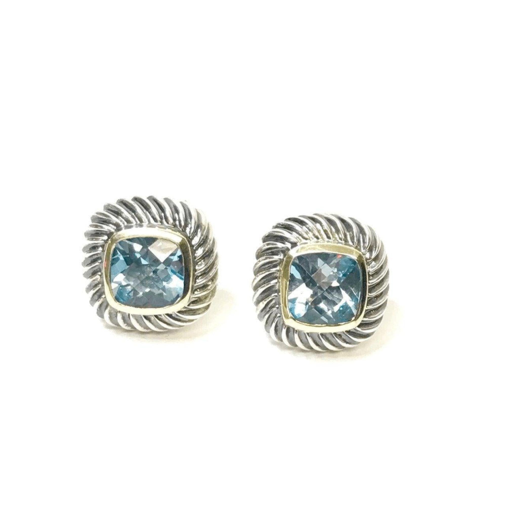 David Yurman Blue Topaz Albion Earrings