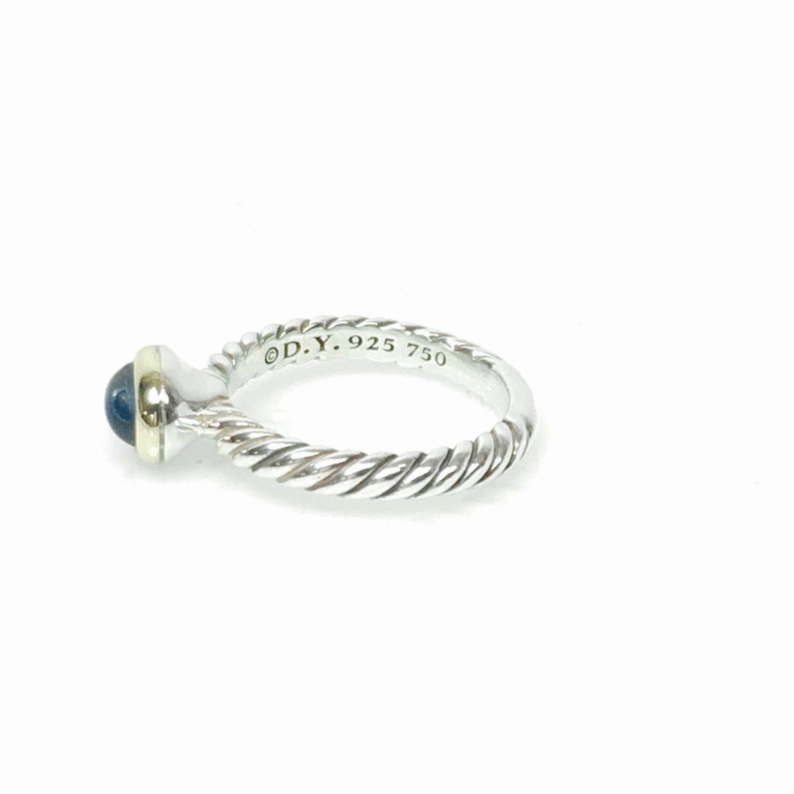 David Yurman Blue Topaz Cable Ring