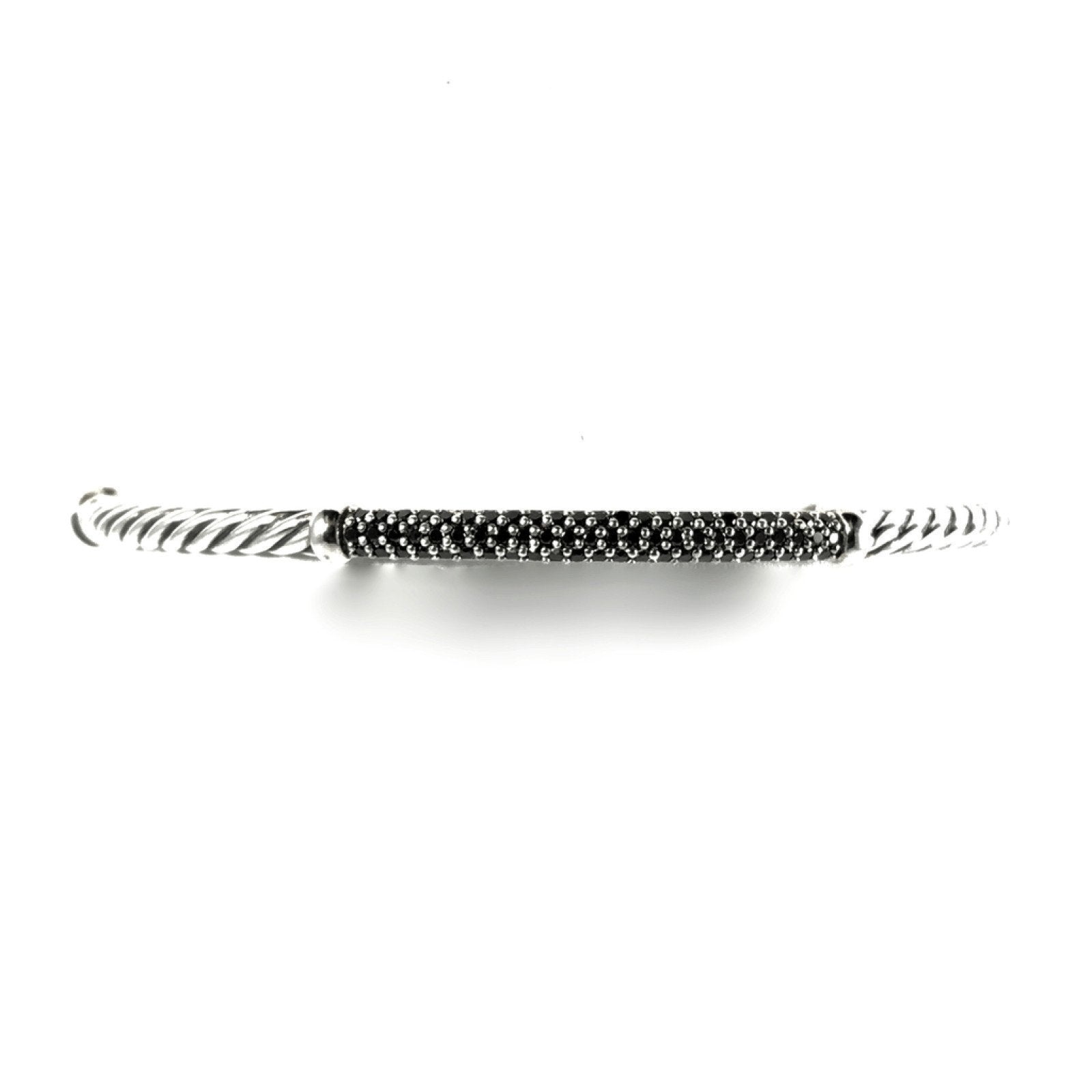 David Yurman Cable Bracelet with Pave Black Diamonds