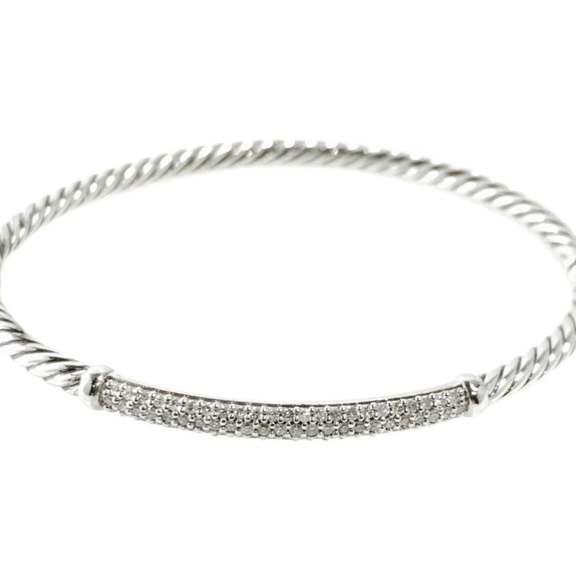 David Yurman Cable Bracelet with Pave Diamonds