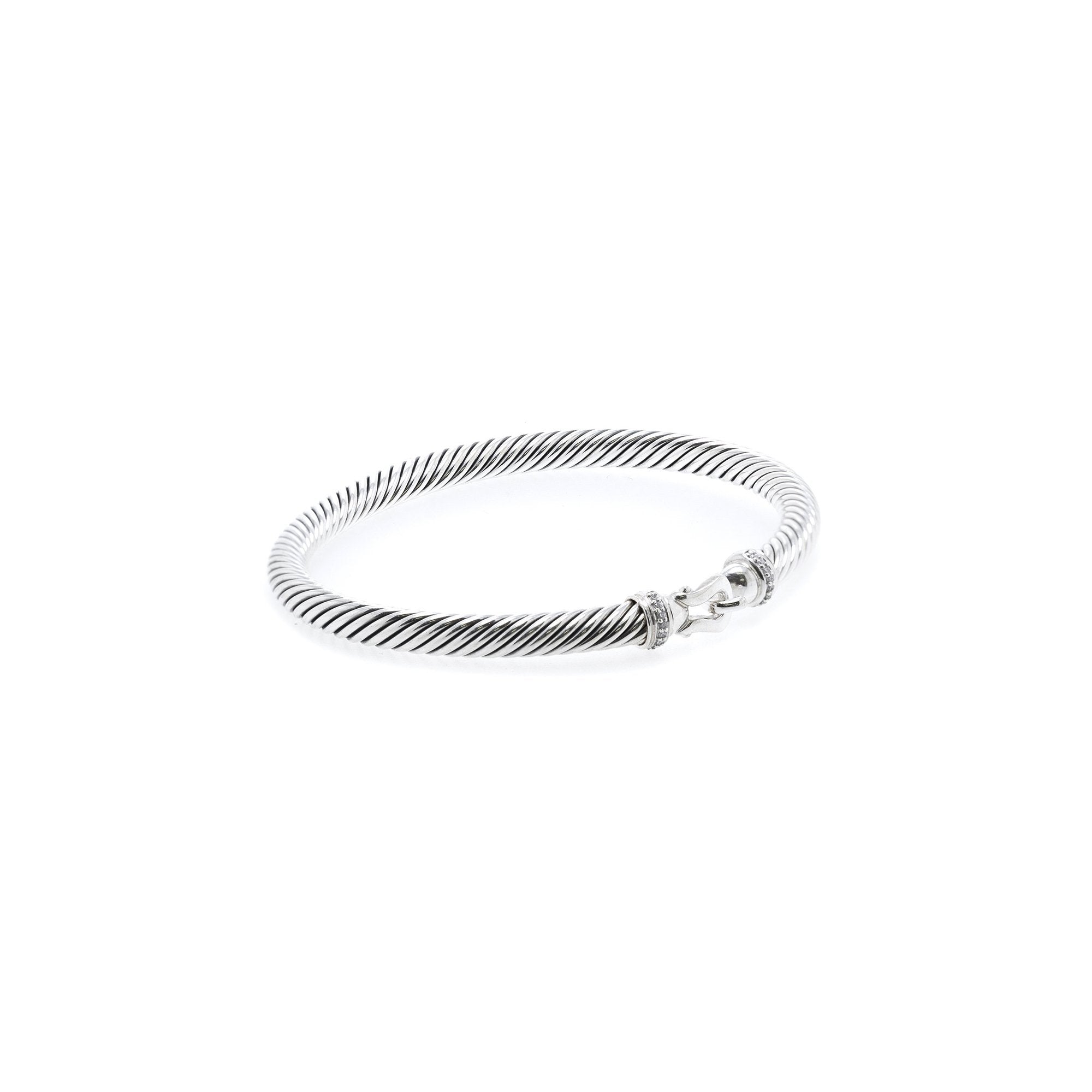David Yurman Cable Buckle Bracelet with Diamonds