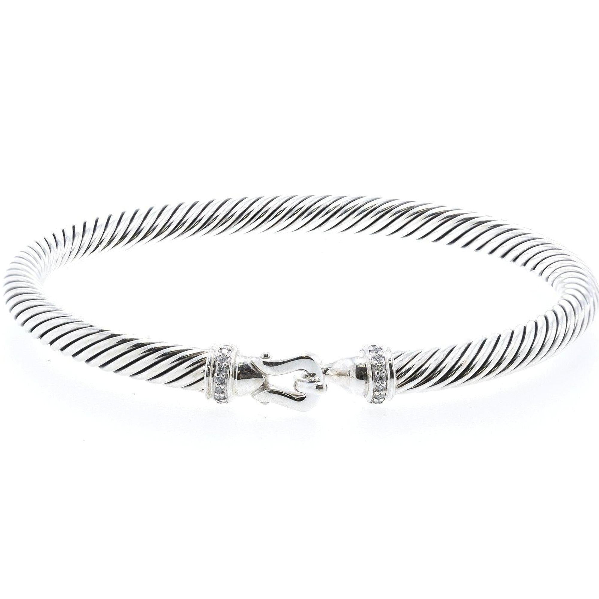 David Yurman Cable Buckle Bracelet with Diamonds