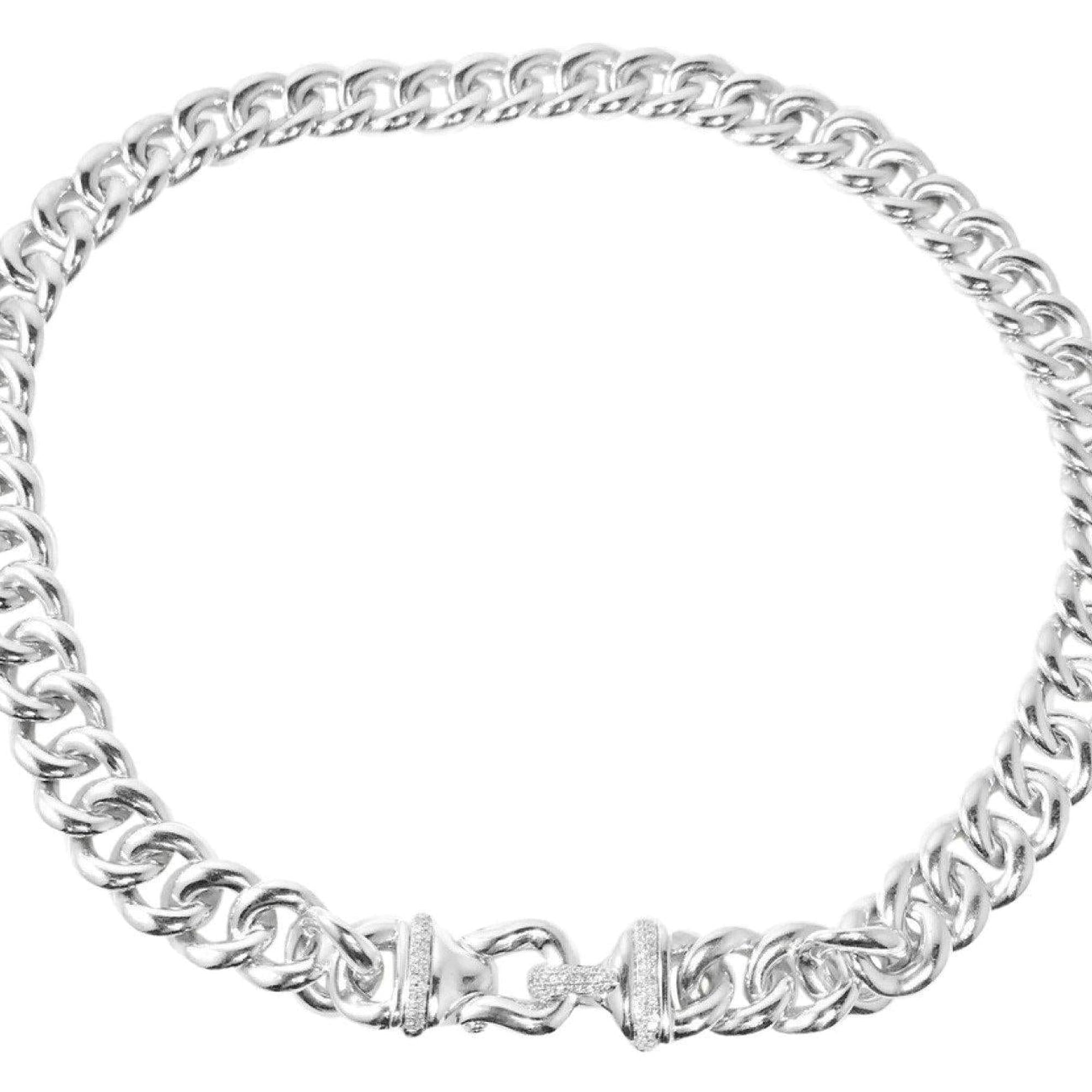 David Yurman Cable Buckle Necklace with Diamonds