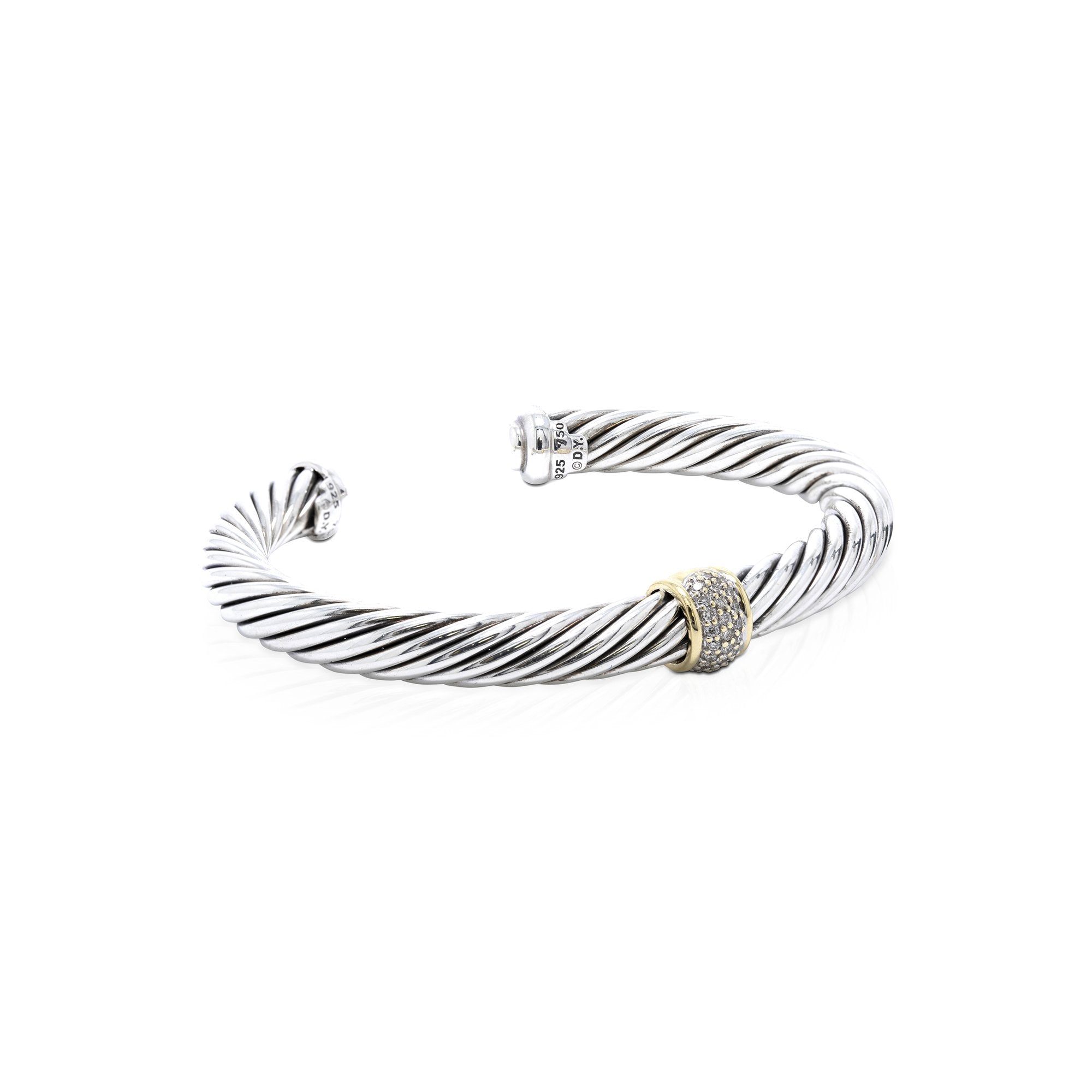 David Yurman Cable Classic Bracelet with Diamonds