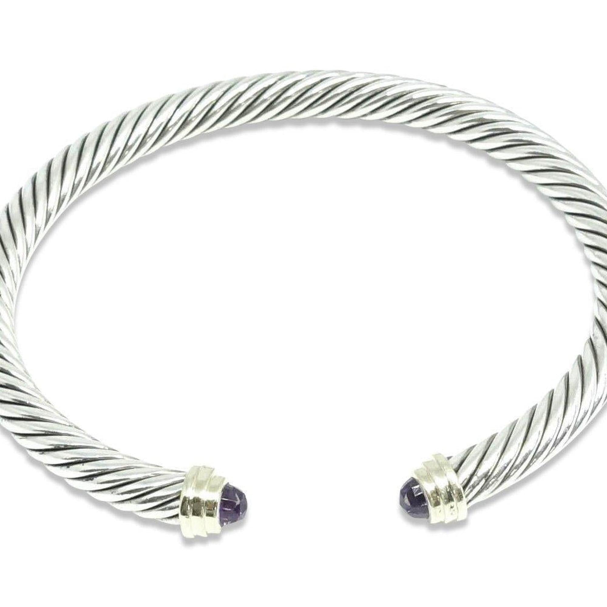 David Yurman Cable Classics Bracelet with Amethyst