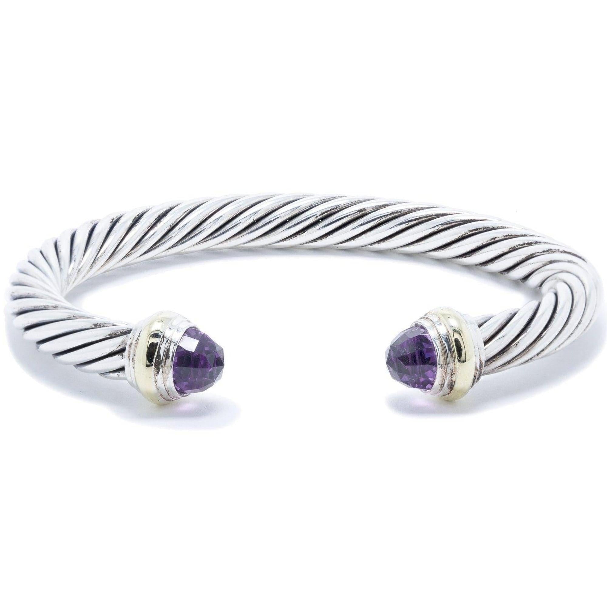 David Yurman Cable Classics Bracelet with Amethyst