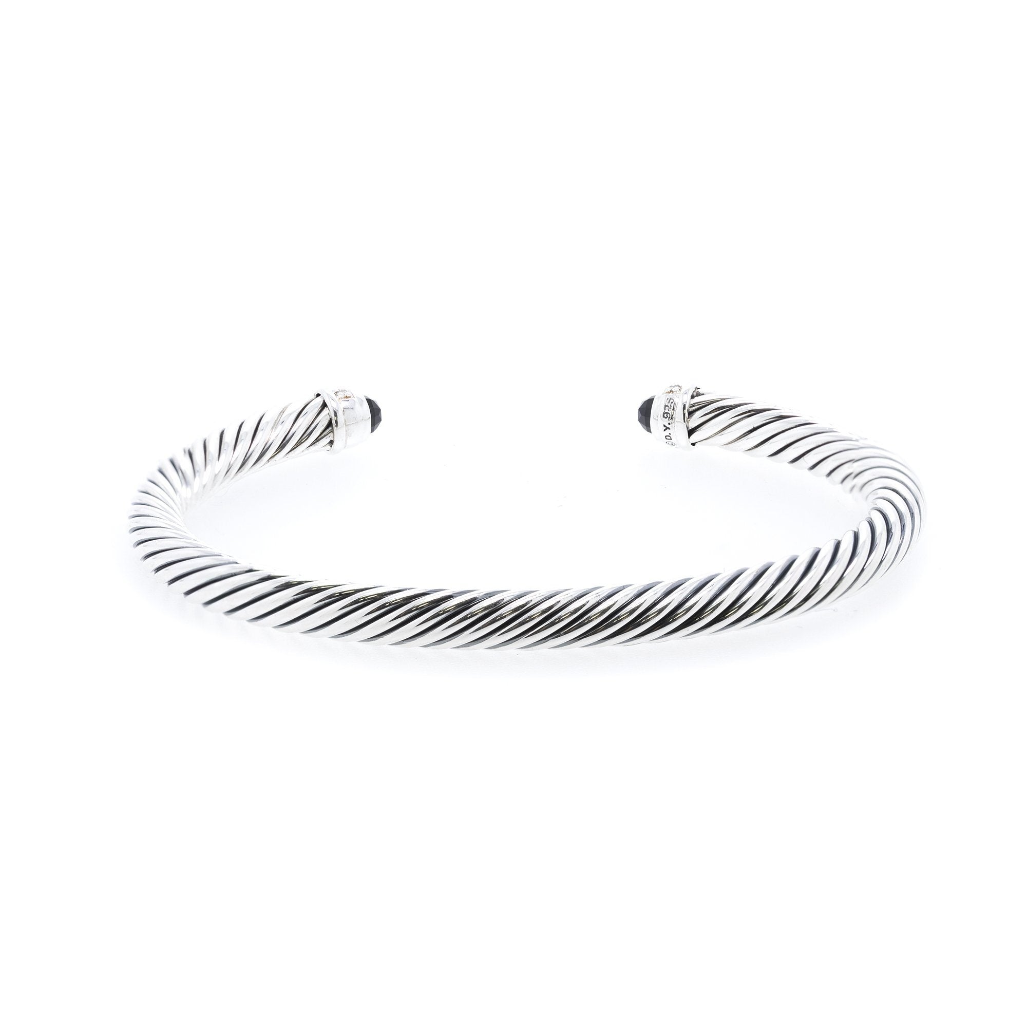 David Yurman Cable Classics Bracelet with Black Onyx & Diamonds