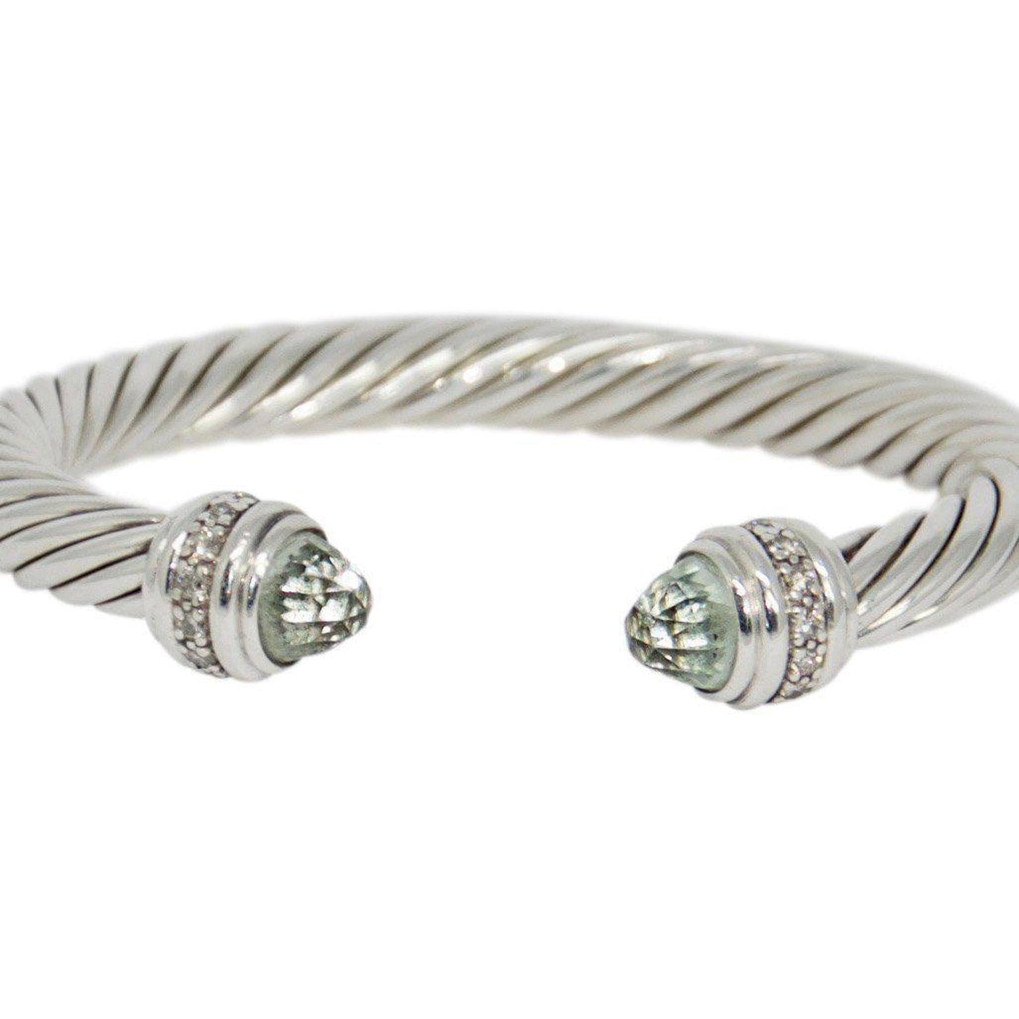 David Yurman Cable Classics Bracelet with Prasiolite and Diamonds