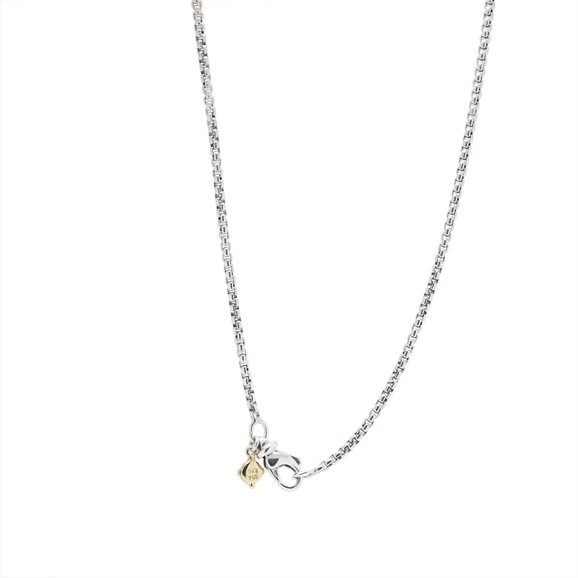 David Yurman Cable Heart Pendant Necklace