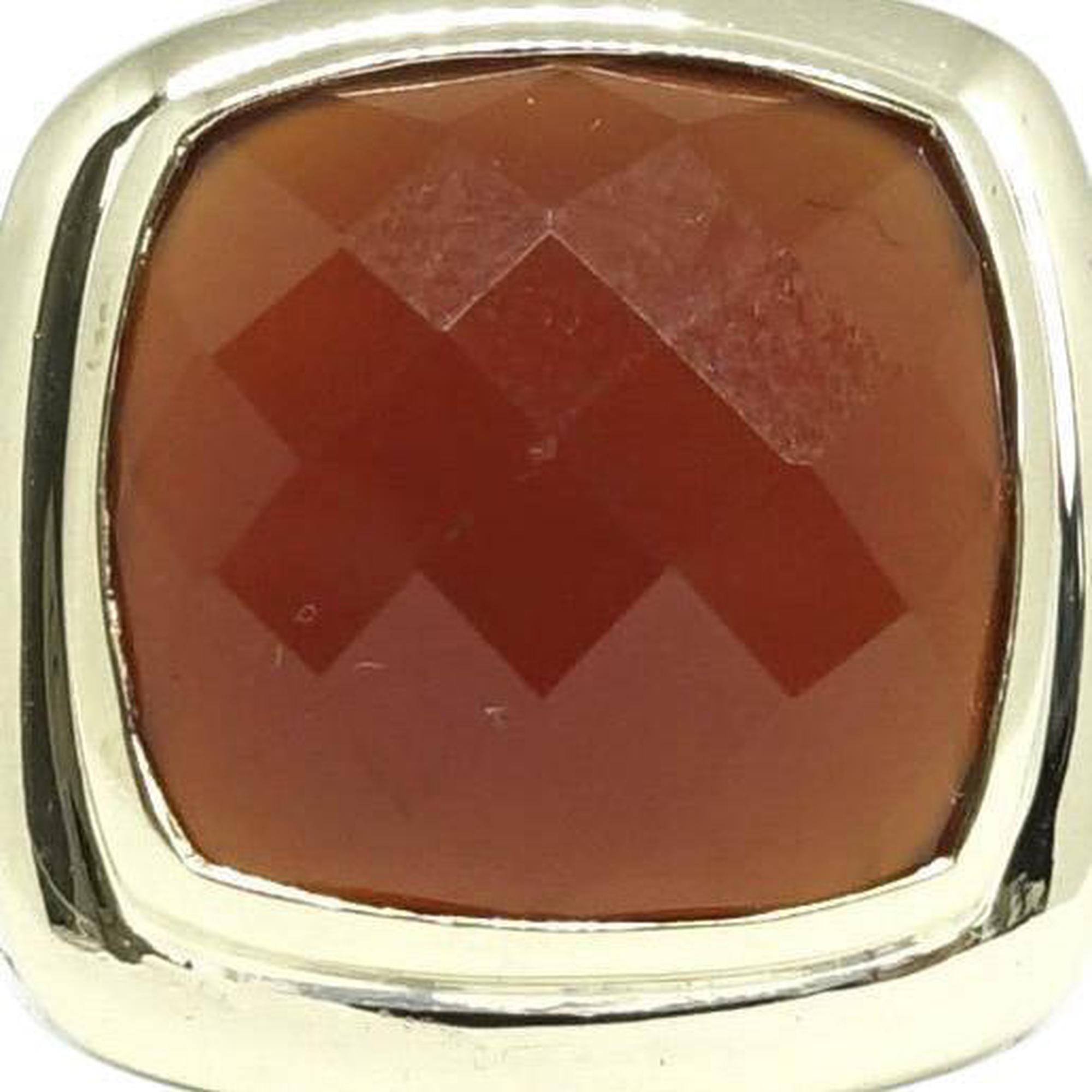 David Yurman Carnelian 2-Tone Albion Ring