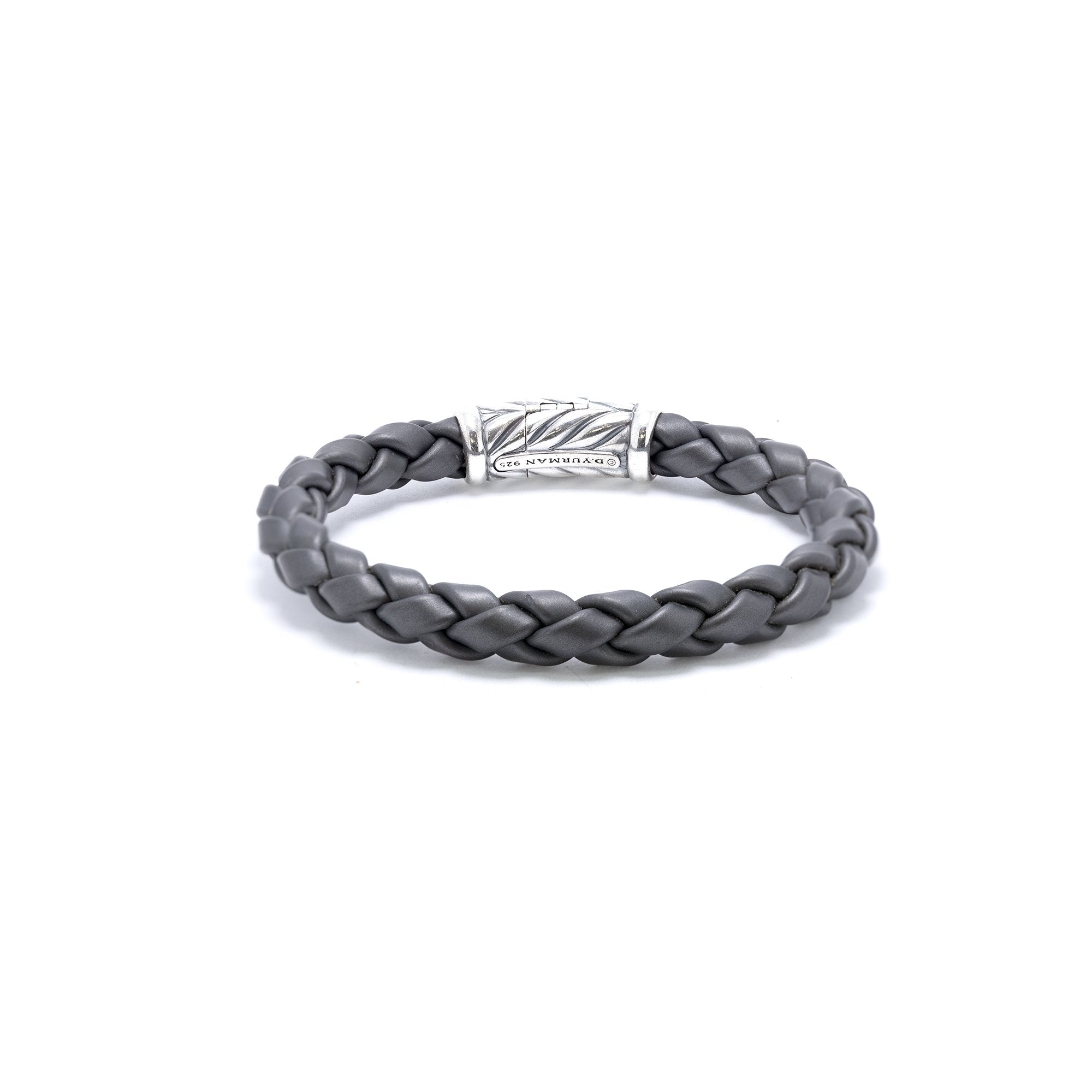 David Yurman Chevron Rubber Weave Bracelet, 8mm