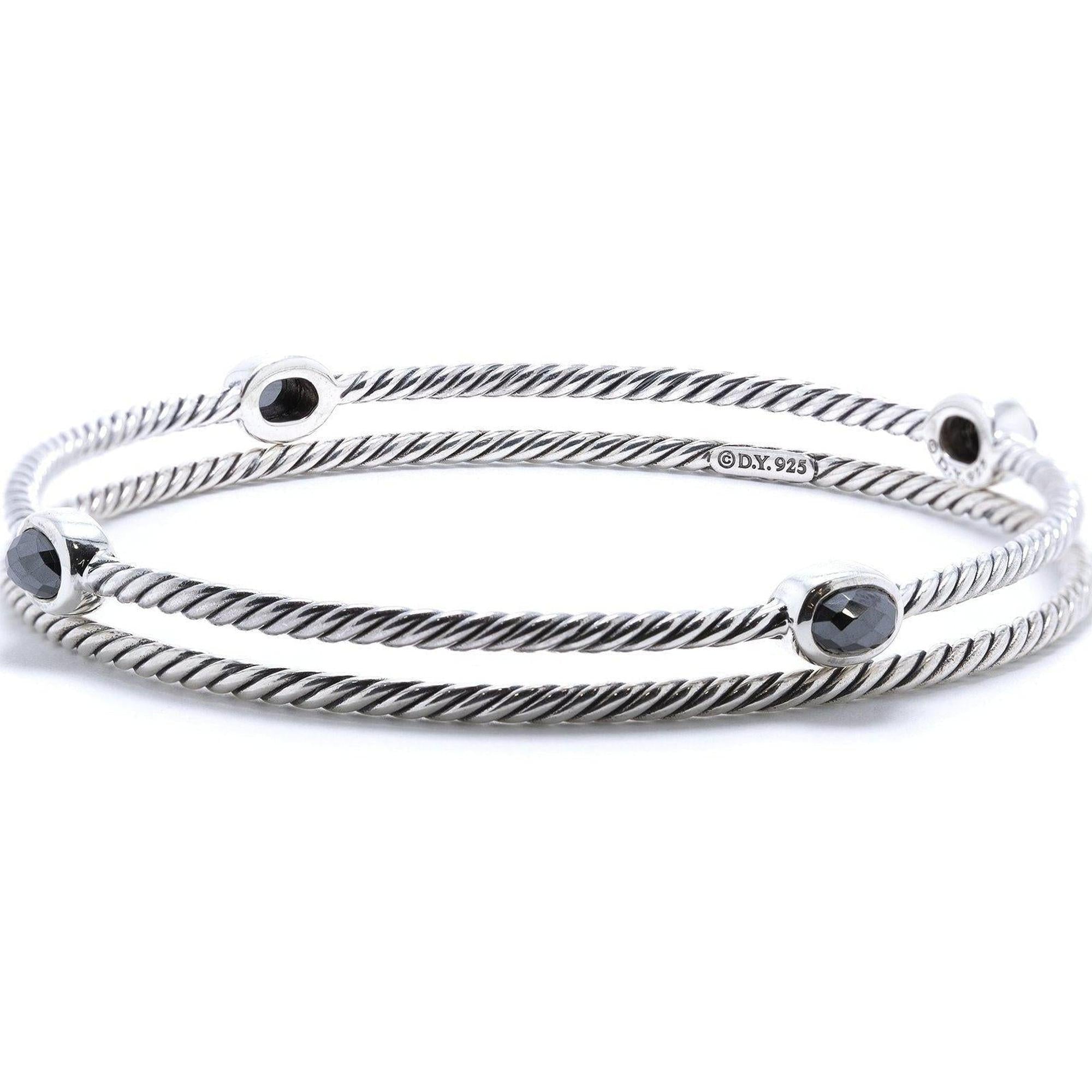 David Yurman Color Classics Bangles with Hematite