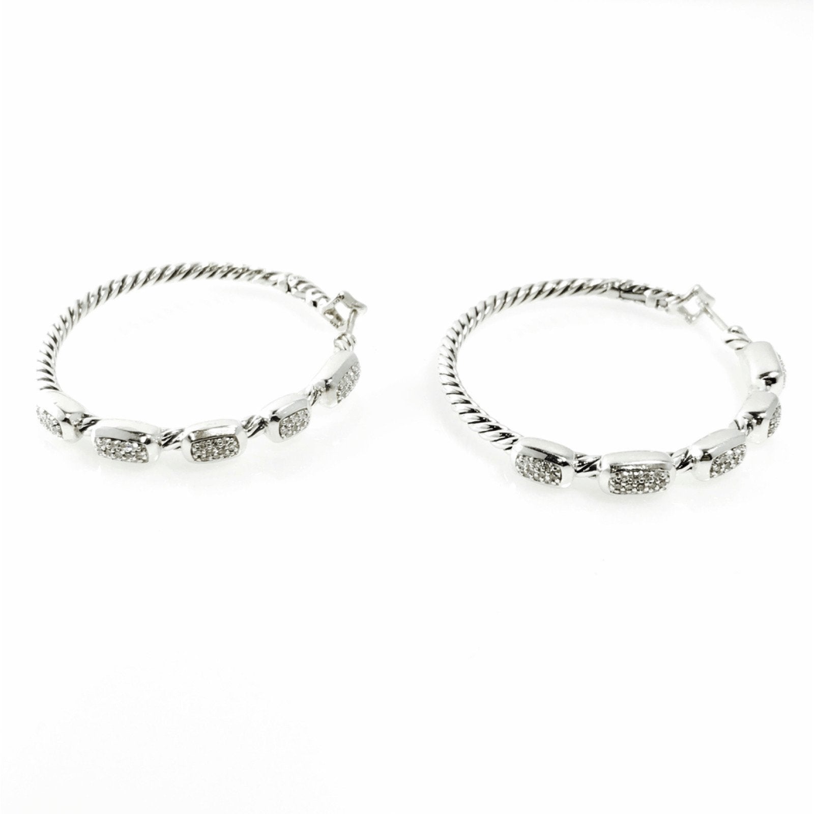 David Yurman Confetti Hoop Earrings with Diamonds