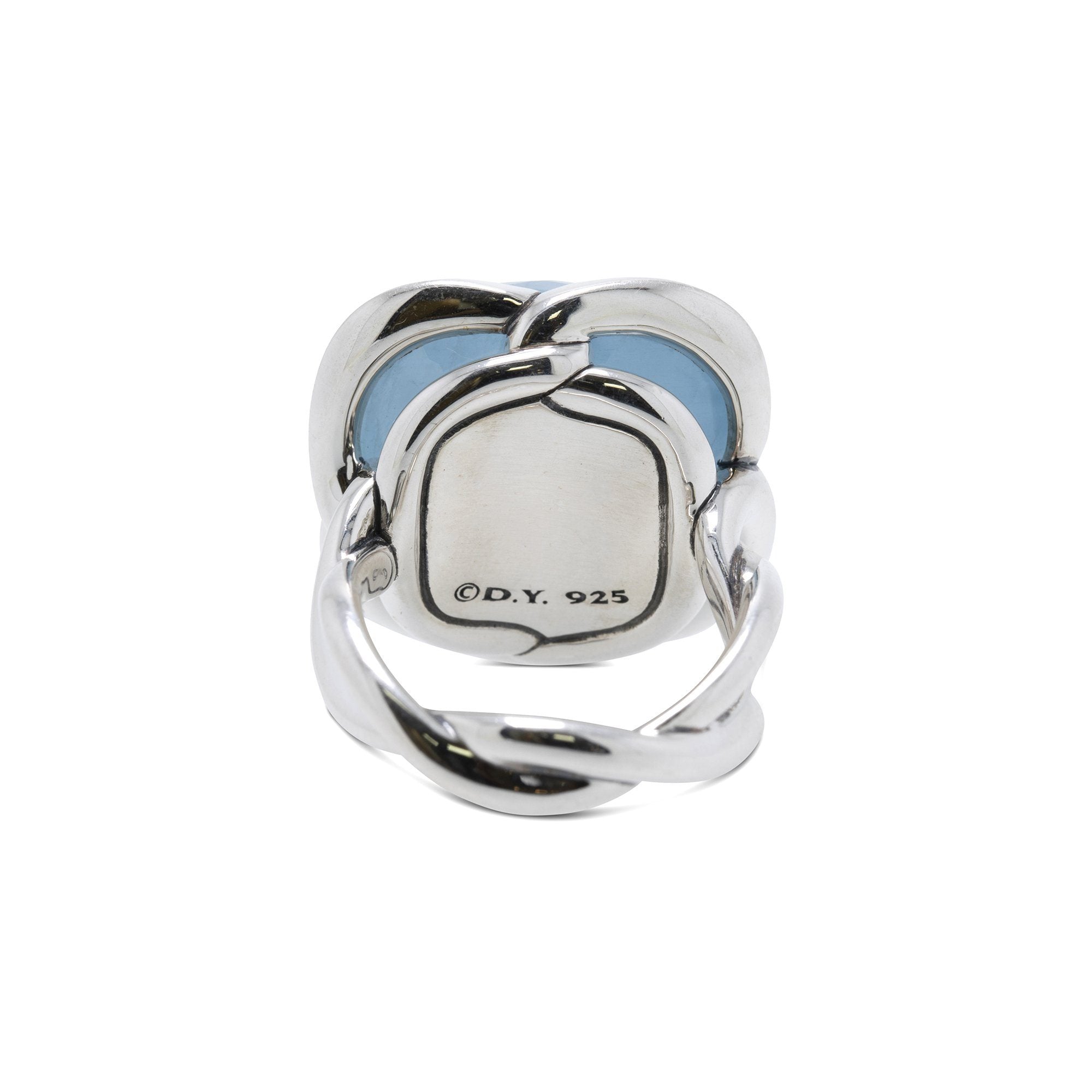 David Yurman Continuance Cocktail Ring with Milky Aquamarine