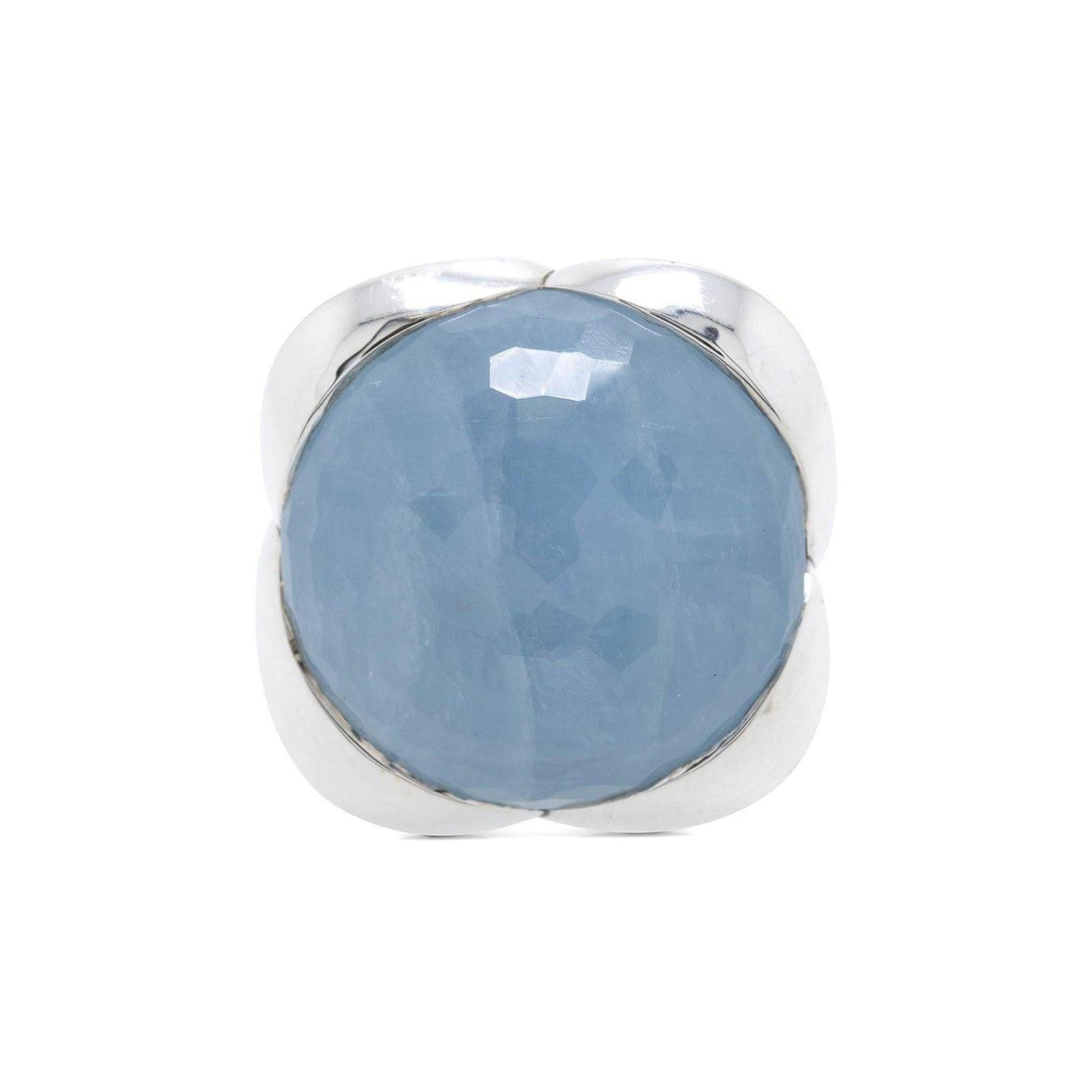 David Yurman Continuance Cocktail Ring with Milky Aquamarine