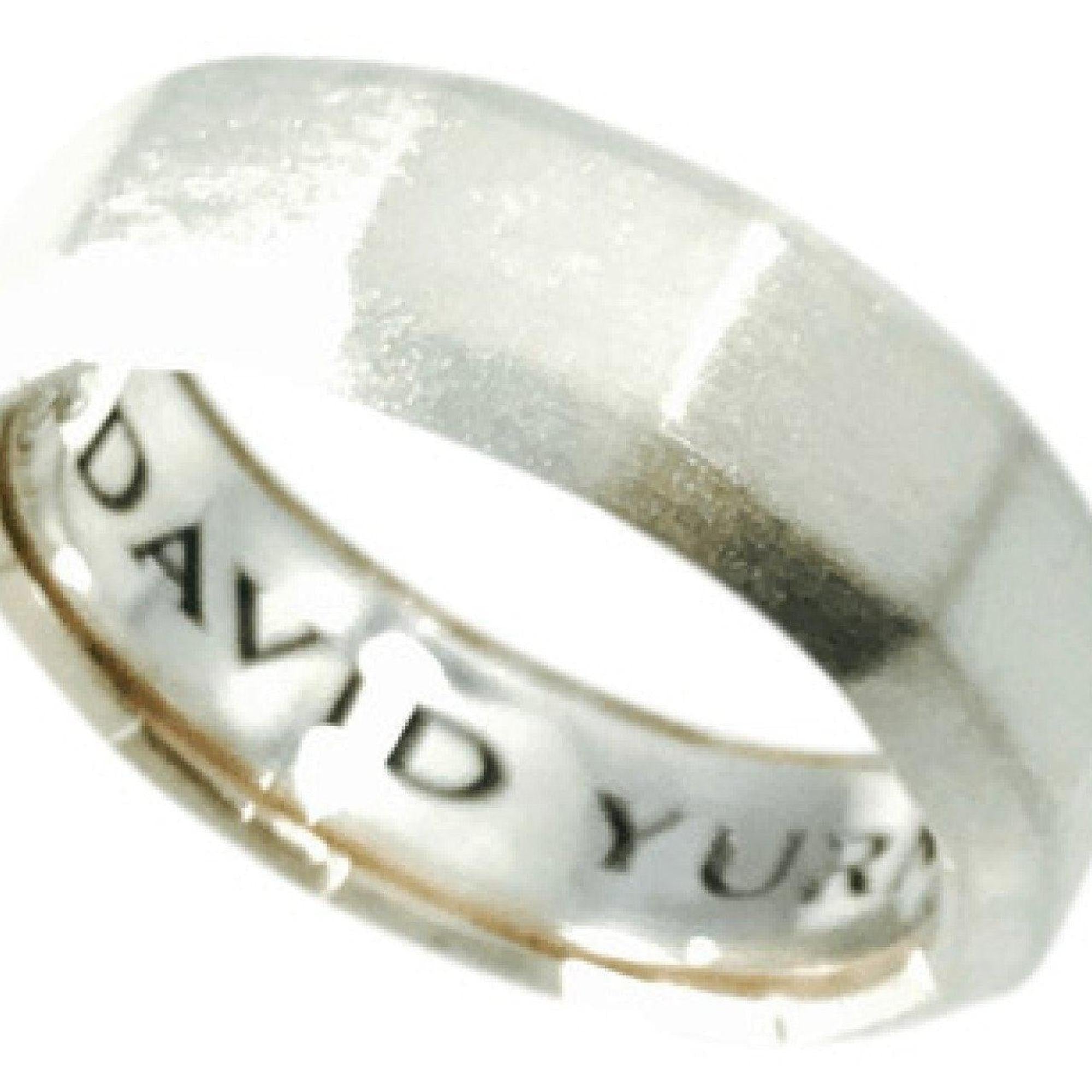 David Yurman Delaunay Faceted Metal Band Ring