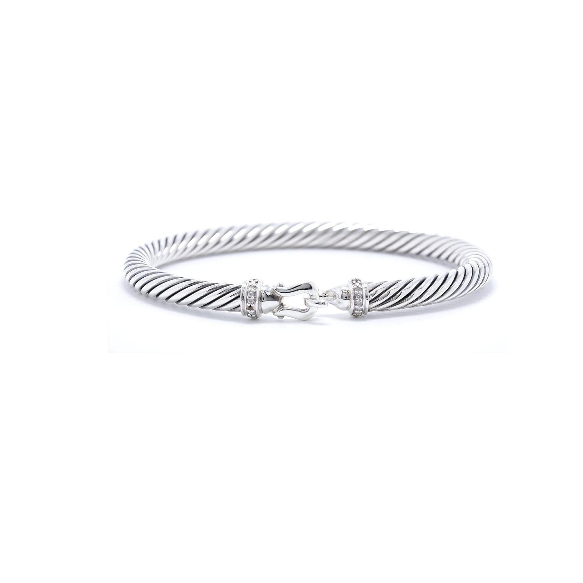 David Yurman Diamond Buckle Bracelet
