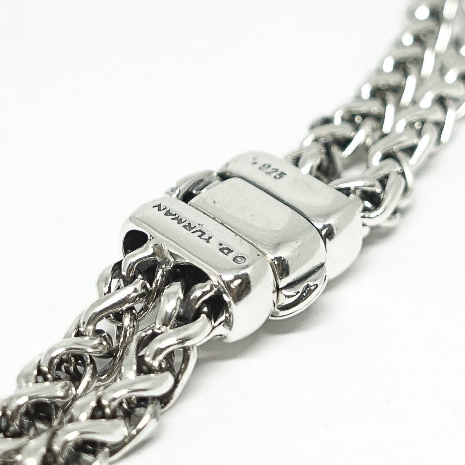 David Yurman Diamond Double Wheat Chain Necklace