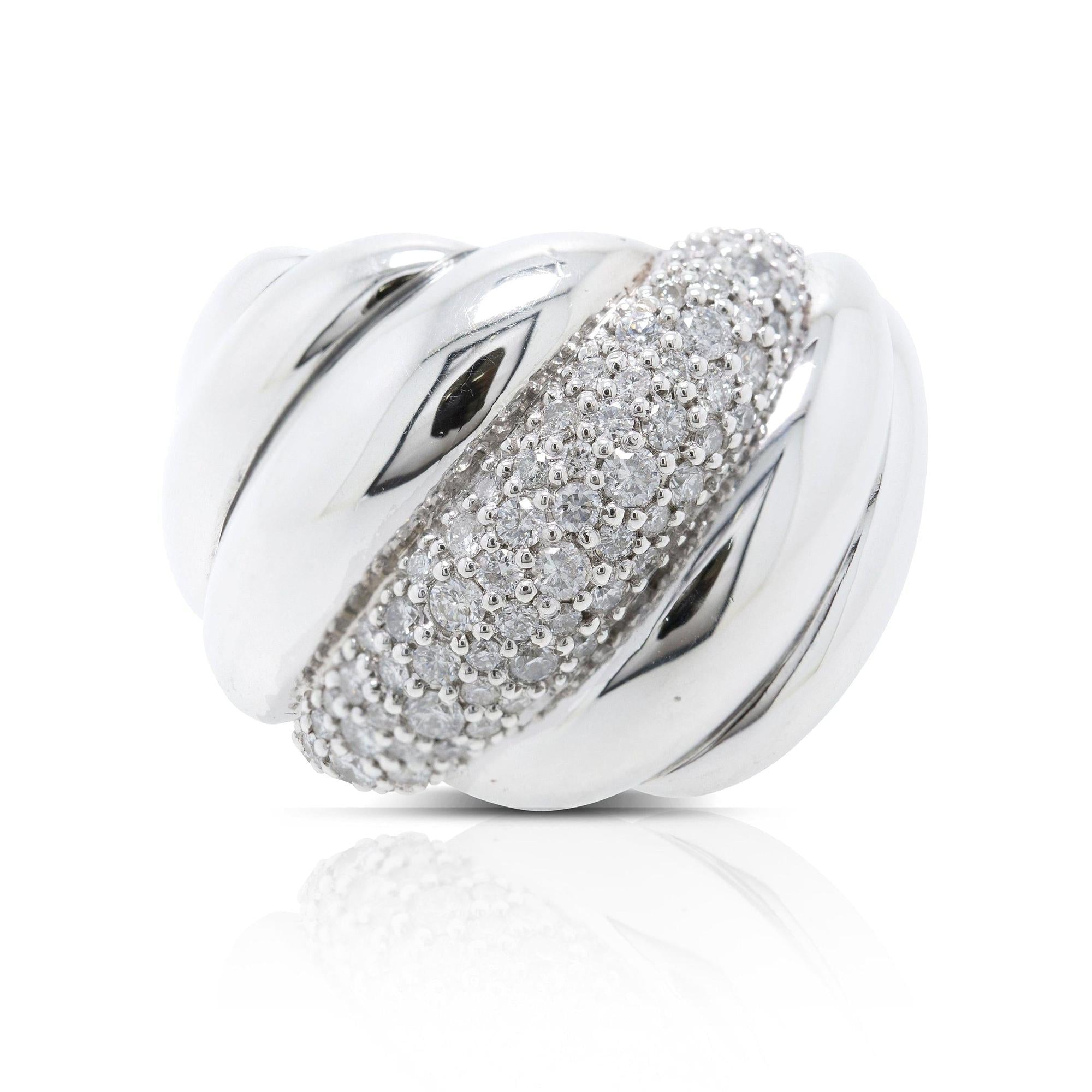 David Yurman Diamond Hampton Cable Ring